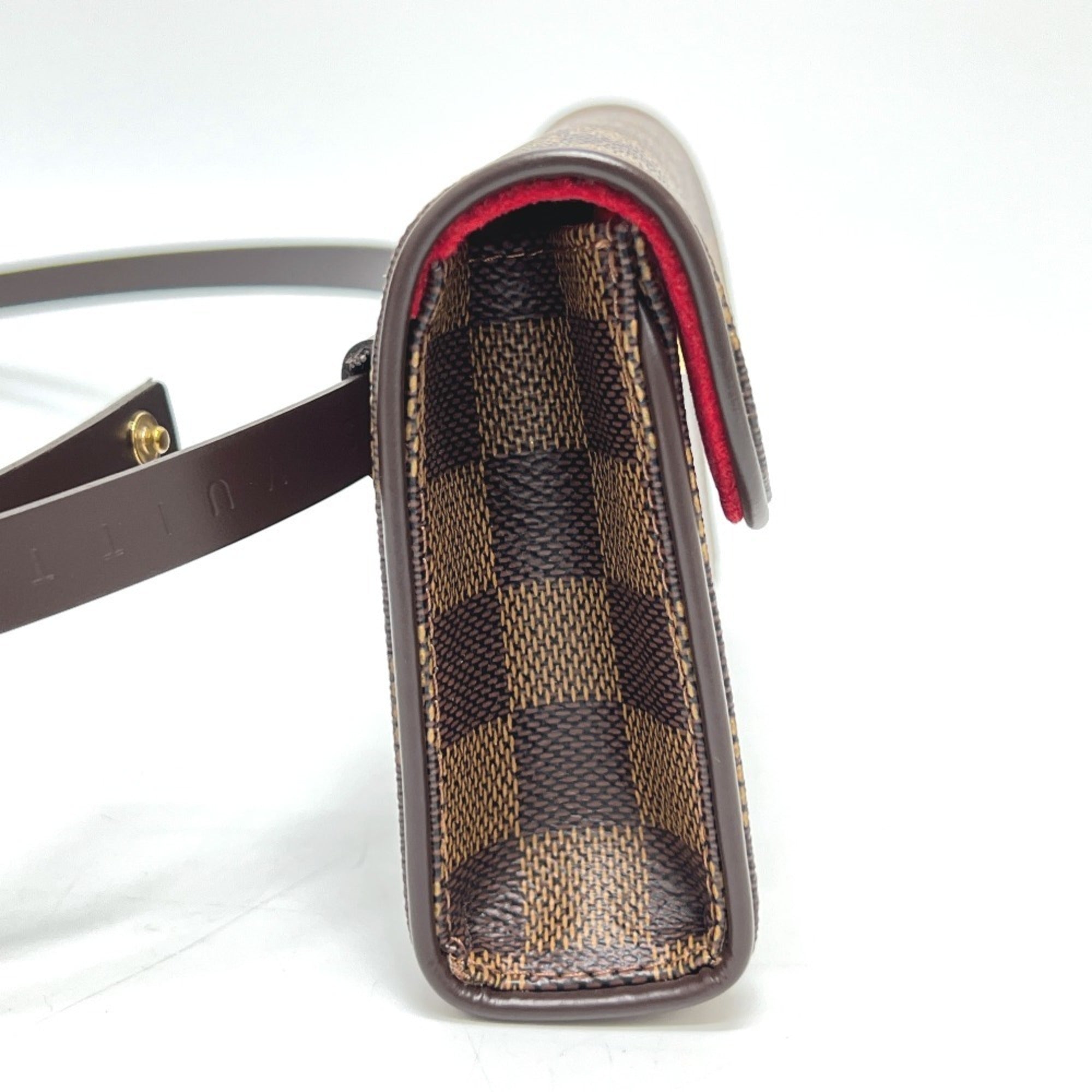 Louis Vuitton Brown Ebene Damier Canvas Pochette Sling Bag (Pre-Owned)