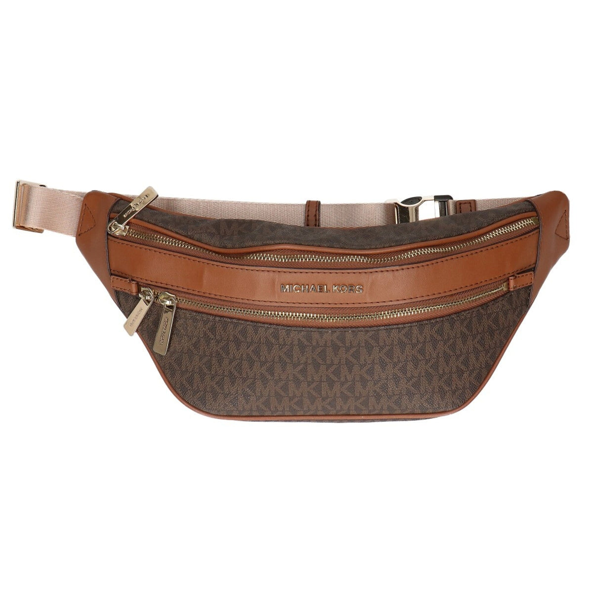 Michael Kors Brown Coated Canvas Fanny Pack (Pre-Owned)