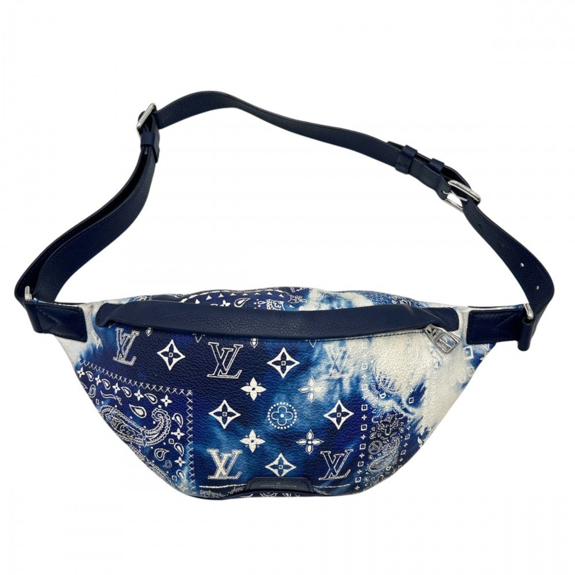 Louis Vuitton Blue Monogram Fanny Pack Sling Bag (Pre-Owned)