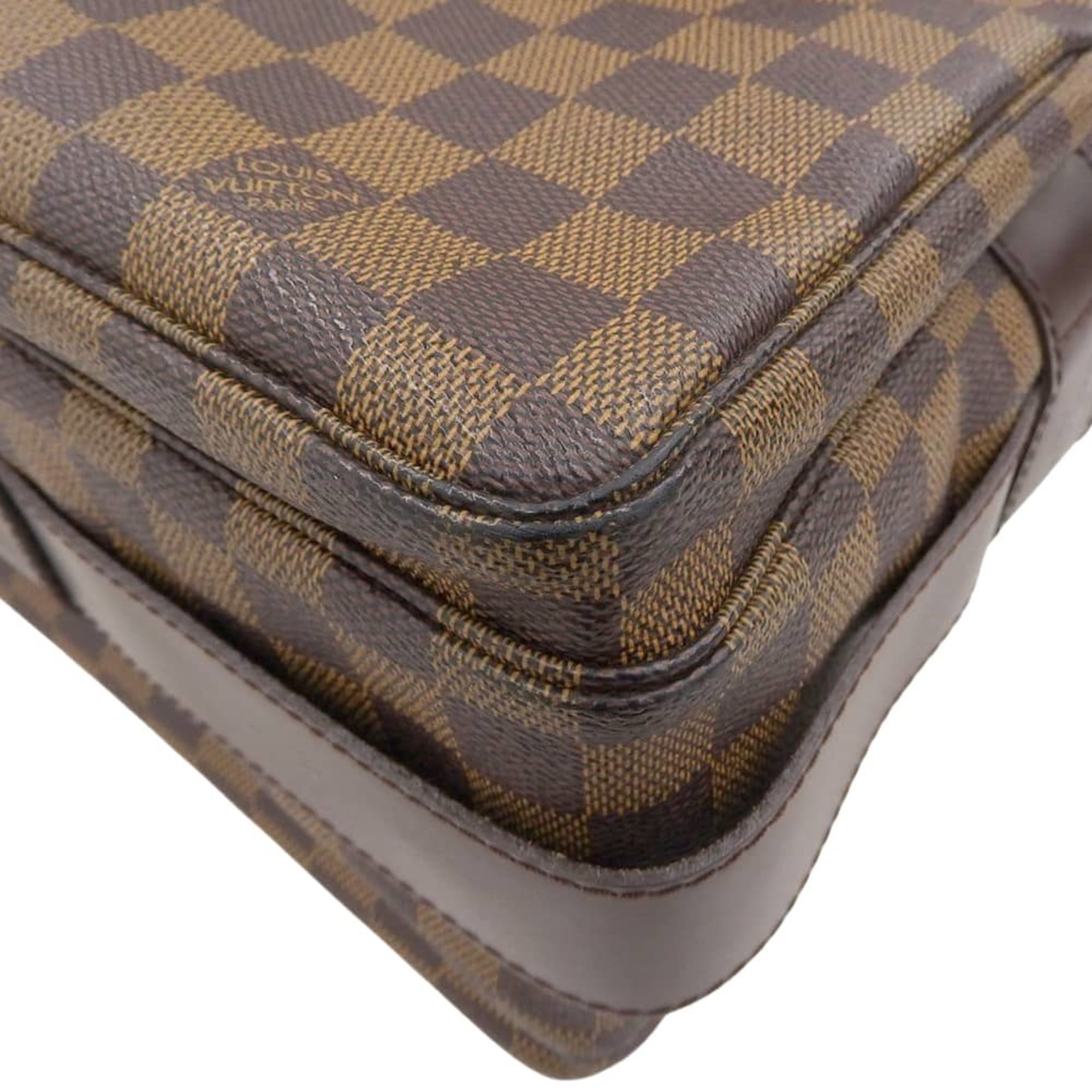Louis Vuitton Damier Canvas Ebene Pvc Shoulder Bag (Pre-Owned)