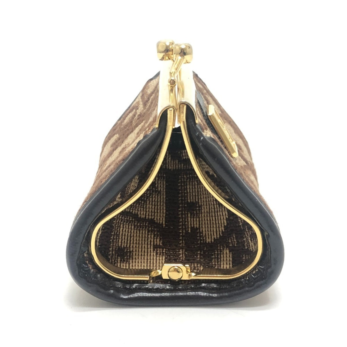 Christian Dior Brown Canvas Coin Purse/Coin Case (Pre-Owned)