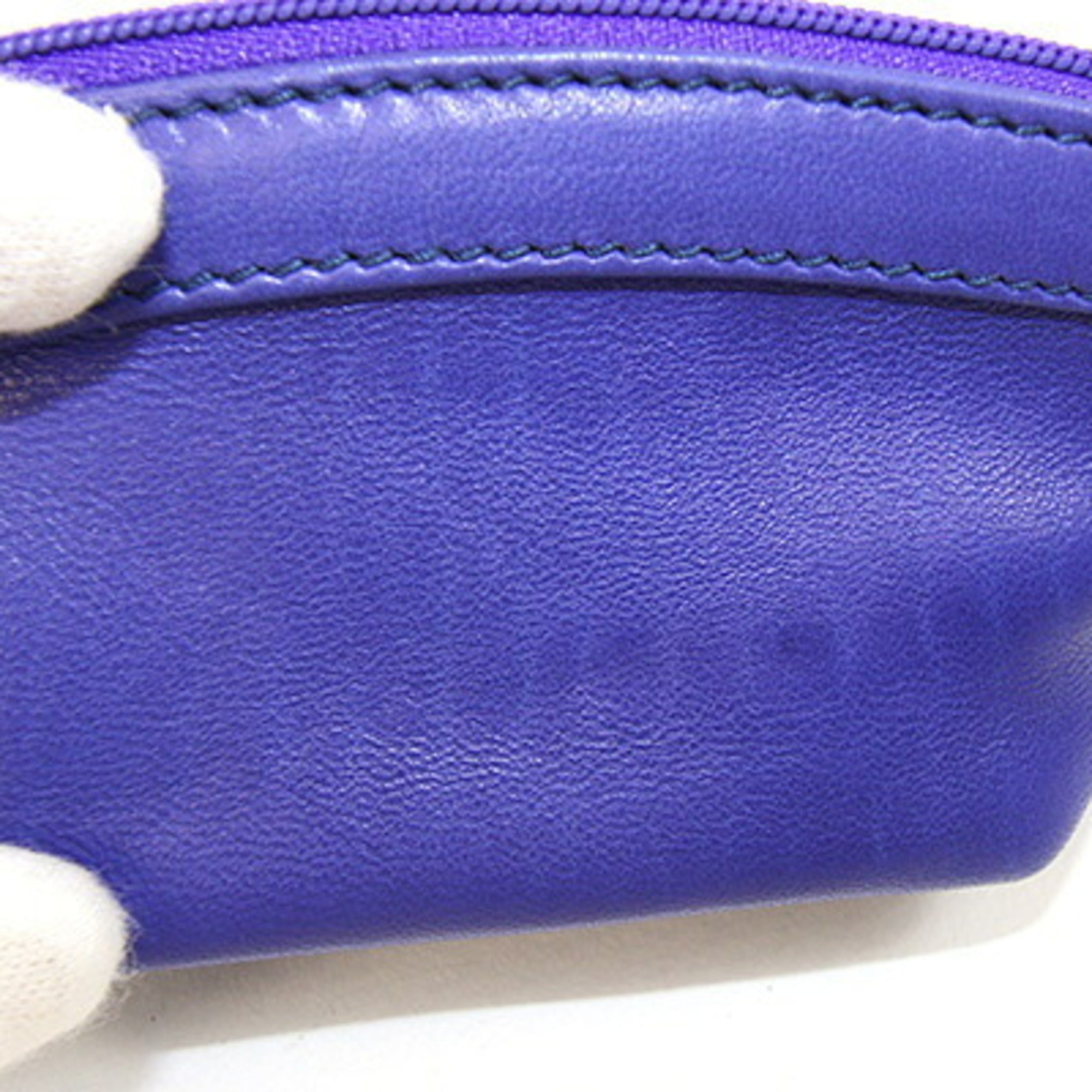 Gucci Blue Leather Coin Purse/Coin Case (Pre-Owned)