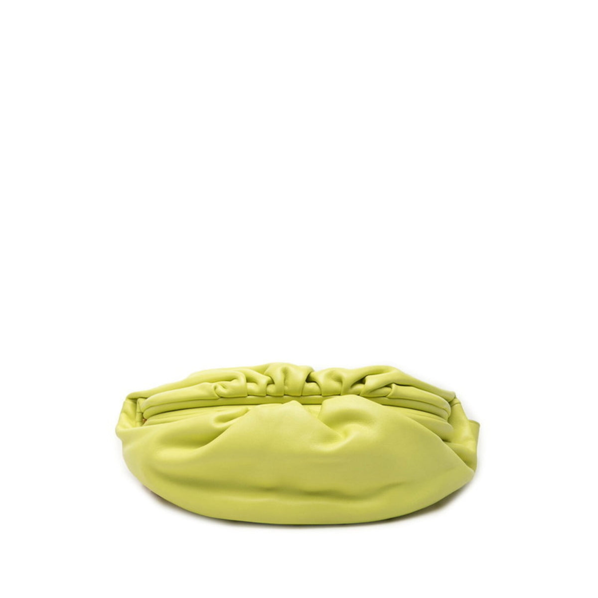 Bottega Veneta Yellow Leather Pouch Shoulder Bag (Pre-Owned)