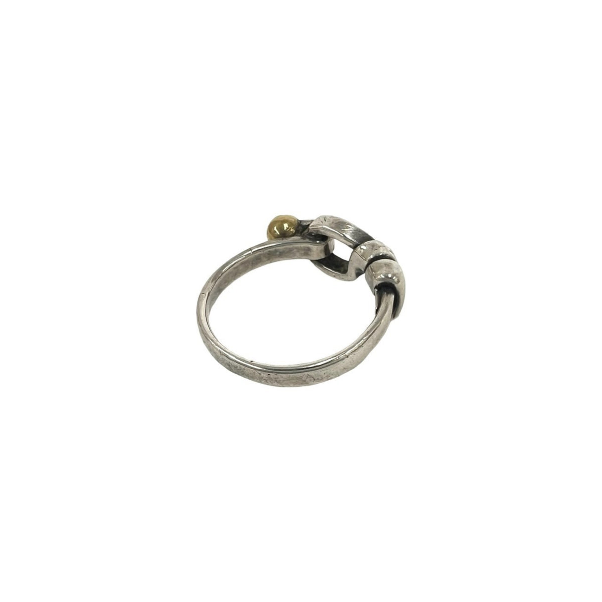 Tiffany Gold Silver Yellow Gold (18K) Silver 925 Band Ring (Pre-Owned)