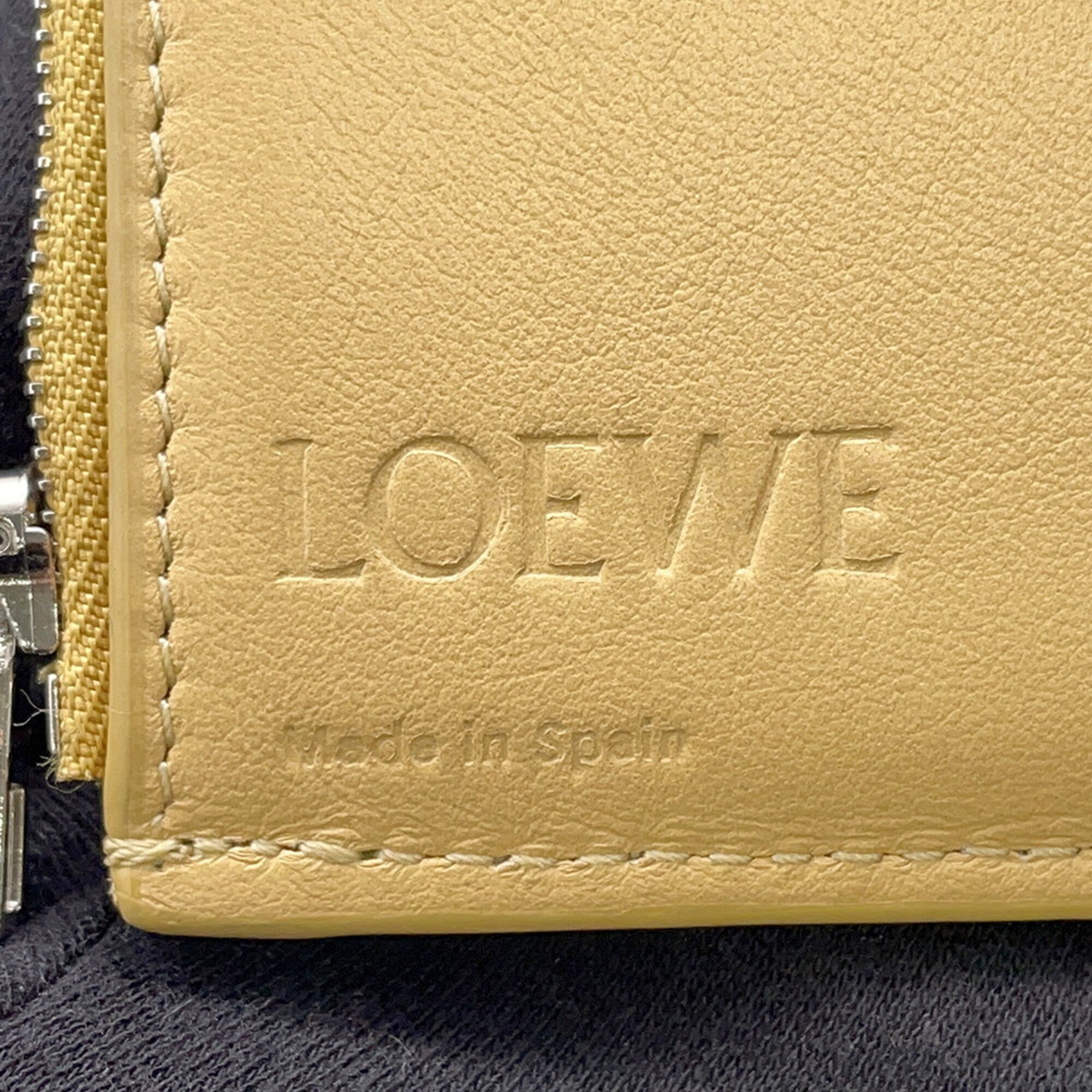 Loewe Beige Leather Wallet (Tri-Fold) (Pre-Owned)