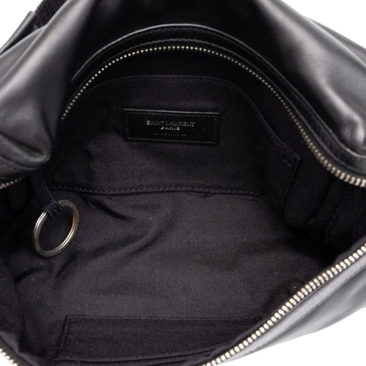 Saint Laurent Black Leather Fanny Pack Sling Bag (Pre-Owned)