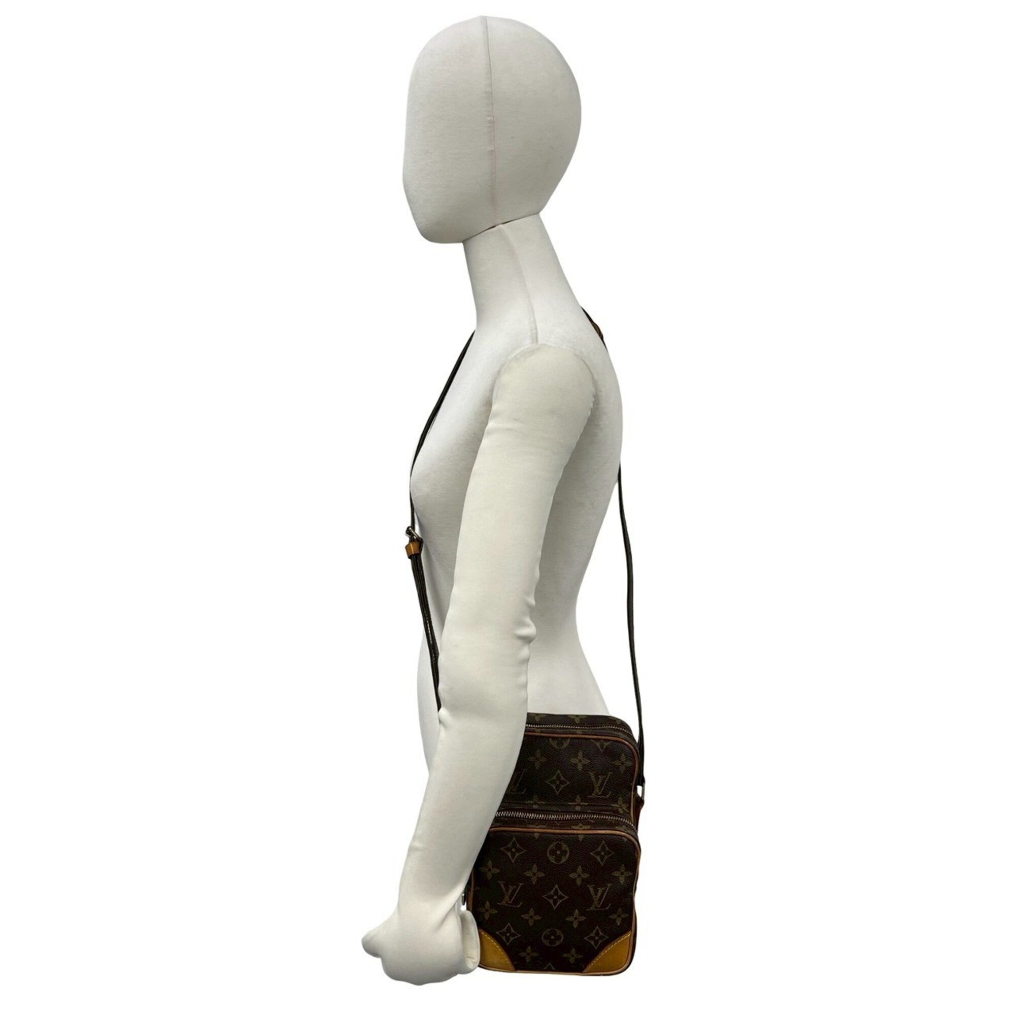 Louis Vuitton Brown Leather Pvc Pochette Shoulder Bag (Pre-Owned)