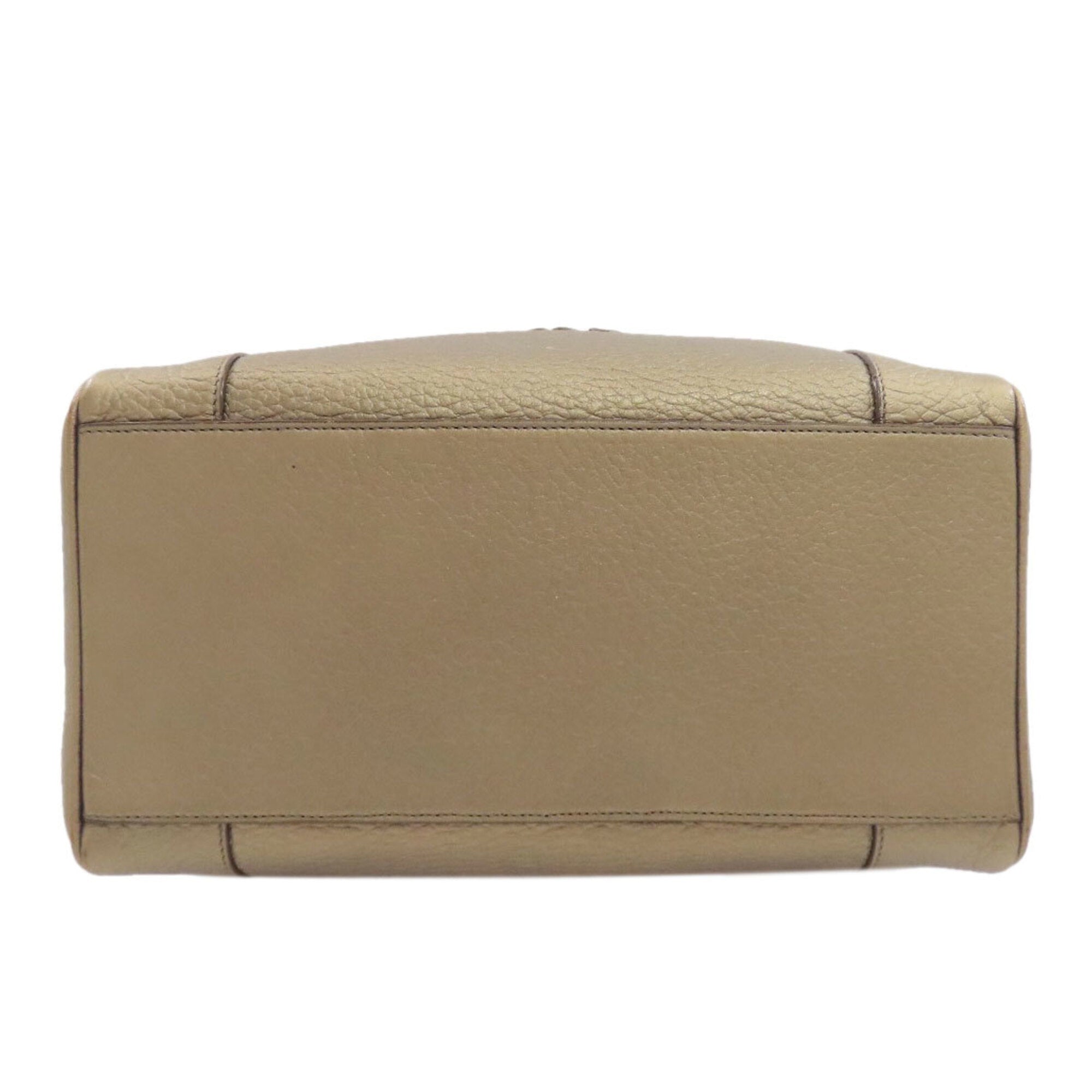 Loewe Gold Leather Handbag (Pre-Owned)