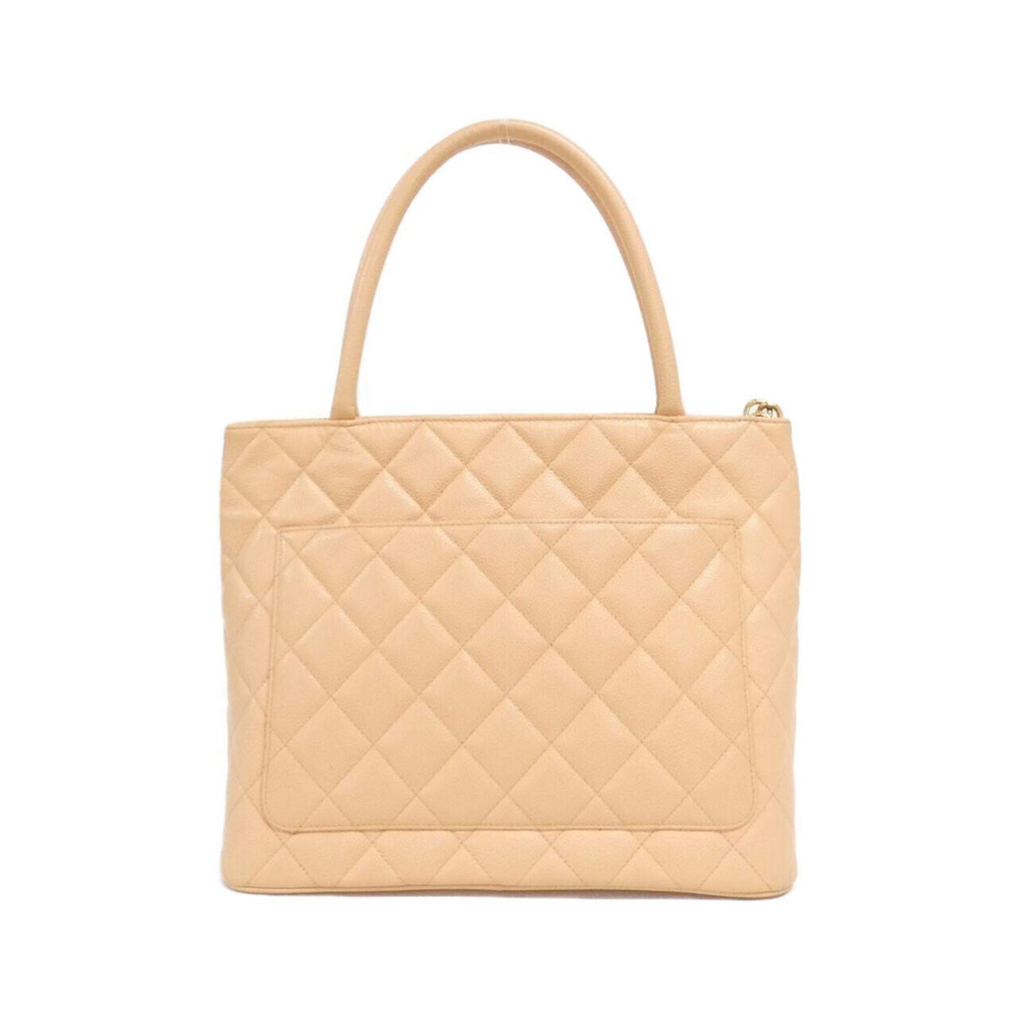Chanel Orange Salmon Pink Grained Calfskin Handbag (Pre-Owned)
