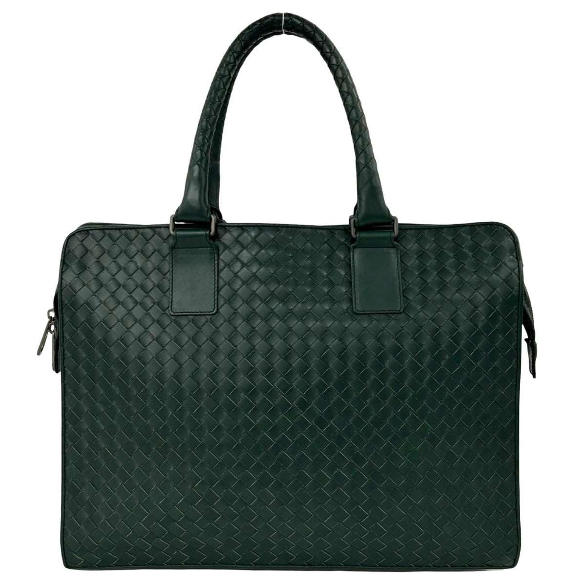 Bottega Veneta Green Leather Briefcase (Pre-Owned)