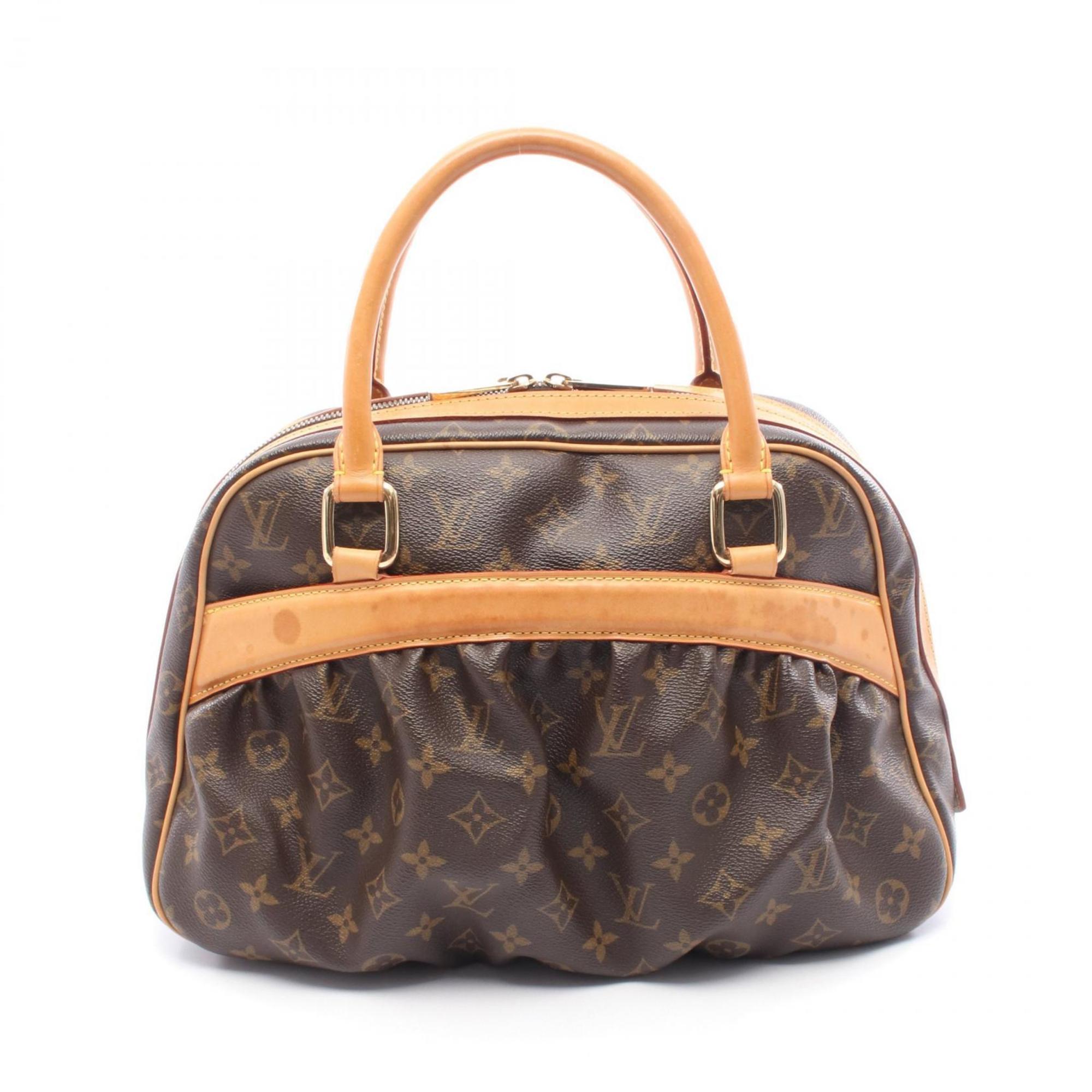 Louis Vuitton Brown Coated Canvas Leather Handbag (Pre-Owned)