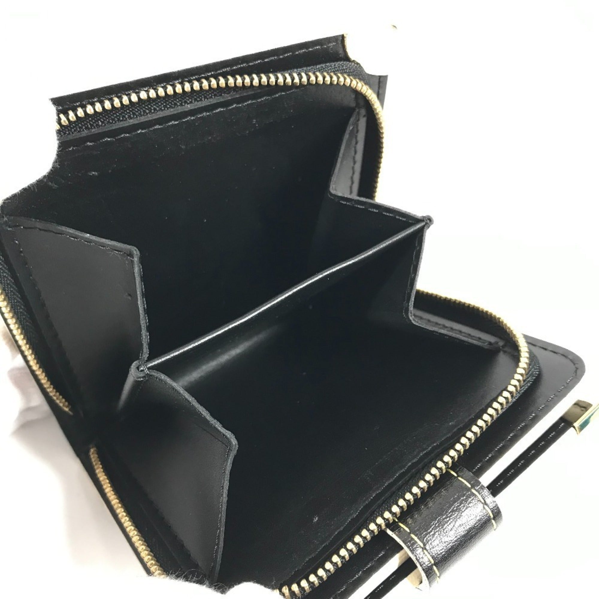Louis Vuitton Suhali Black Noir Suhali Leather Wallet (Bi-Fold) (Pre-Owned)