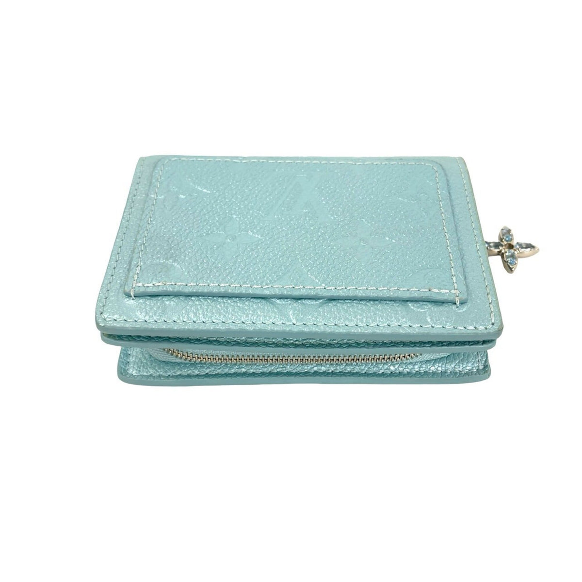 Louis Vuitton Blue Leather Wallet (Bi-Fold) (Pre-Owned)