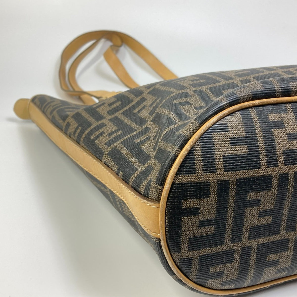 Fendi Zucca Brown Zucca Shoulder Bag Tote Bag (Pre-Owned)
