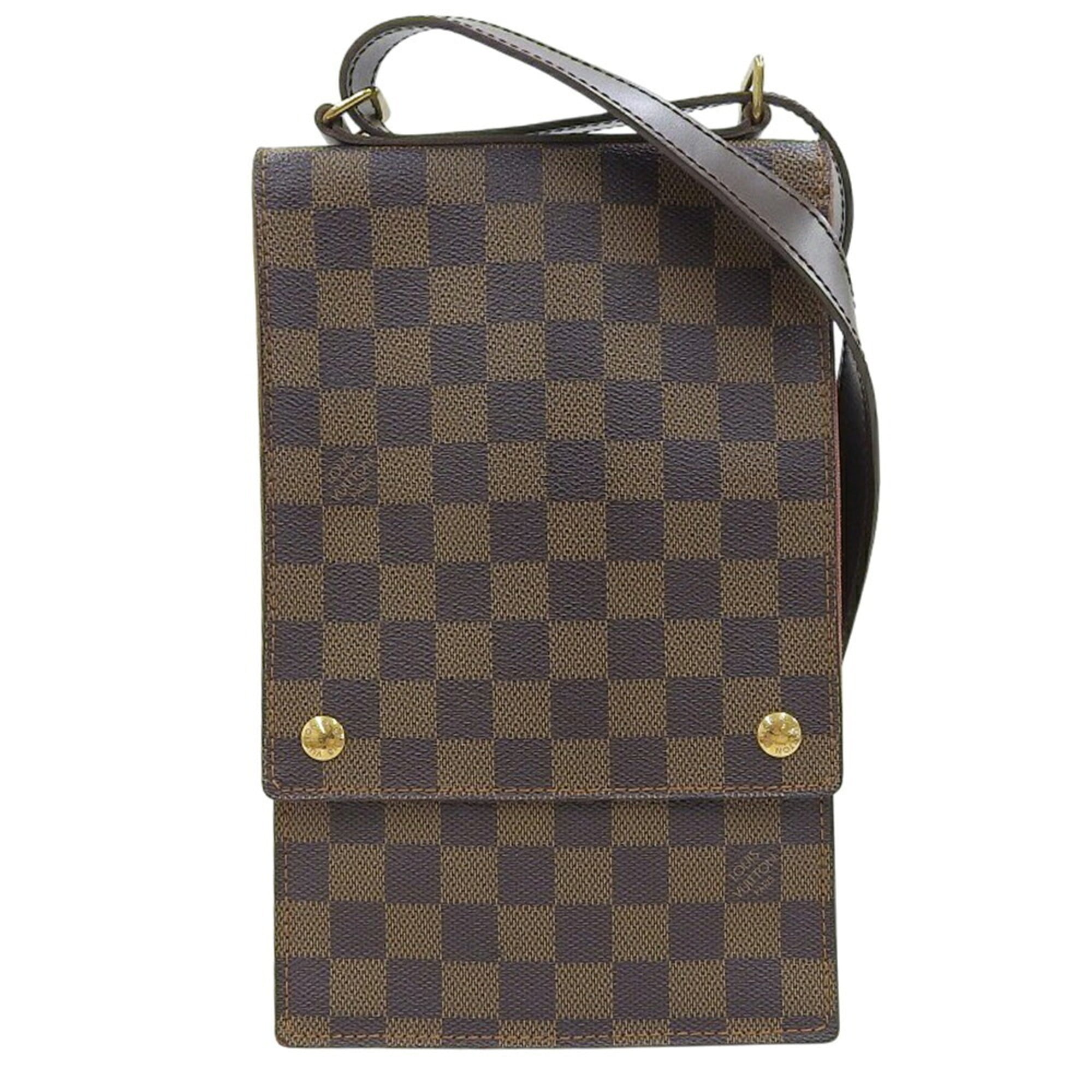 Louis Vuitton Damier Canvas Ebene Pvc Shoulder Bag (Pre-Owned)
