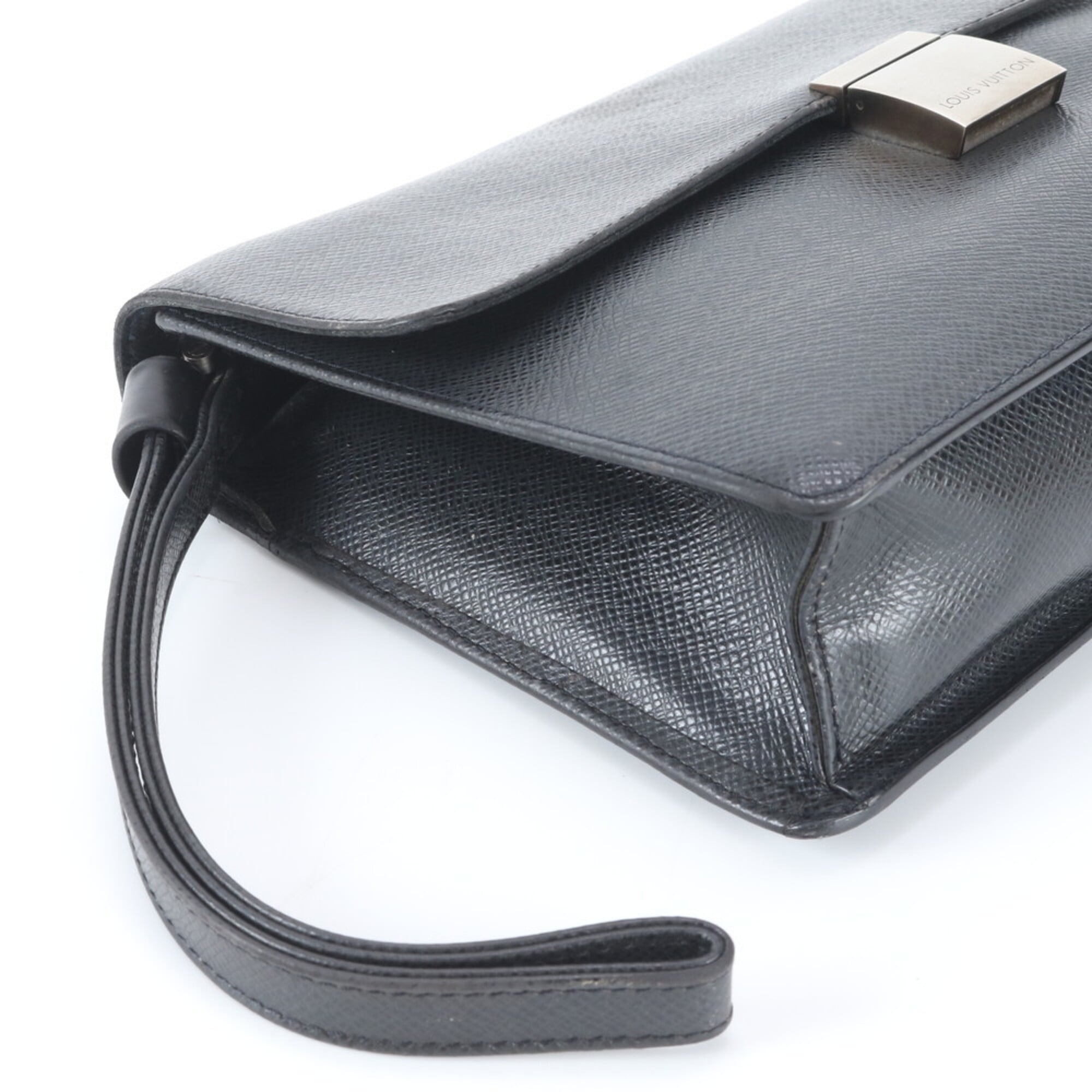 Louis Vuitton Ardoise Leather Handbag Pouch (Pre-Owned)