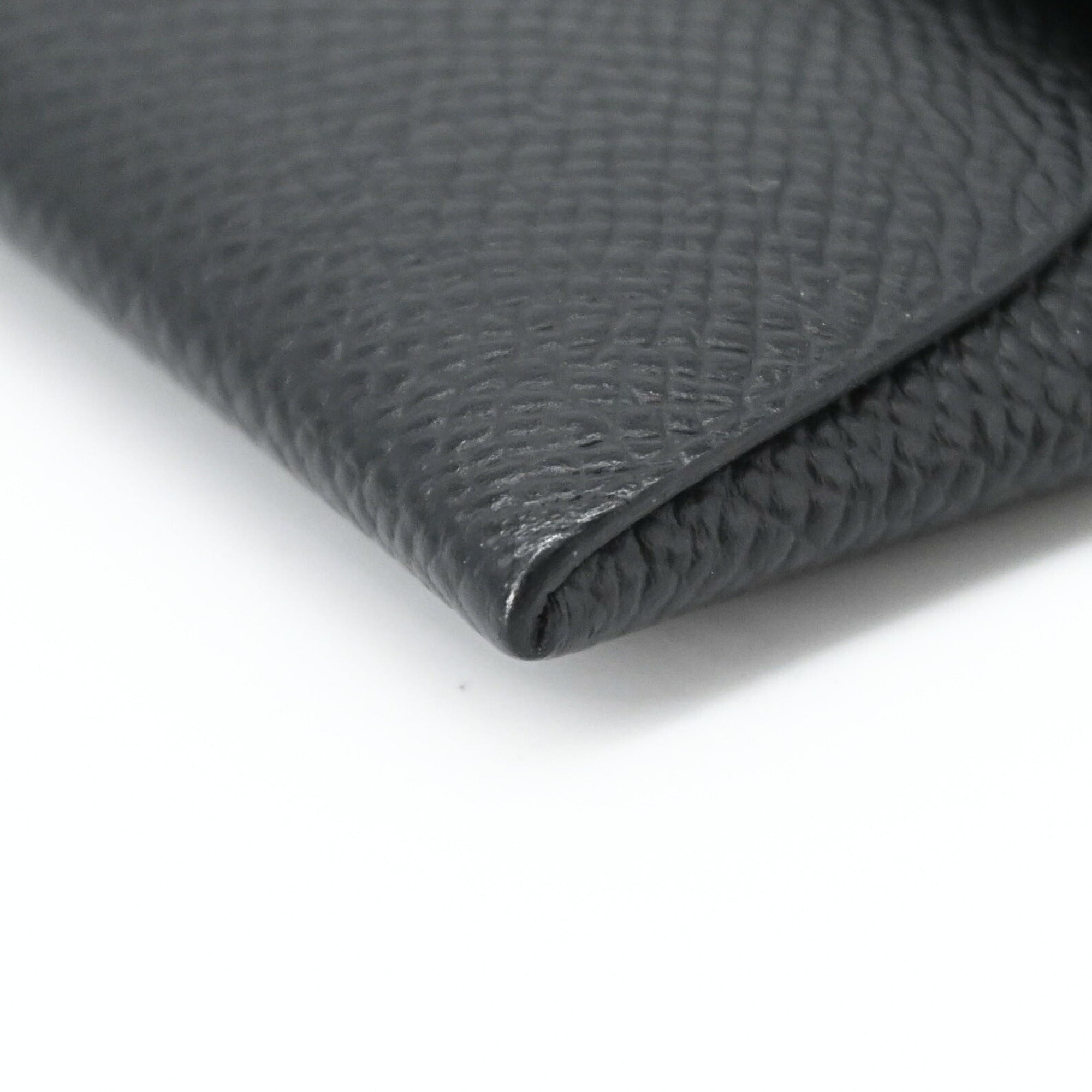 Hermes Black Epsom Leather Coin Purse/Coin Case (Pre-Owned)