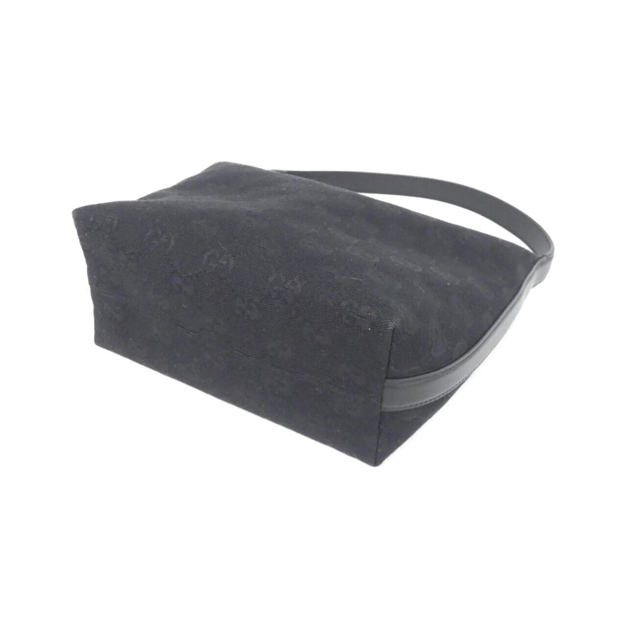 Gucci Black Gg Canvas Handbag (Pre-Owned)