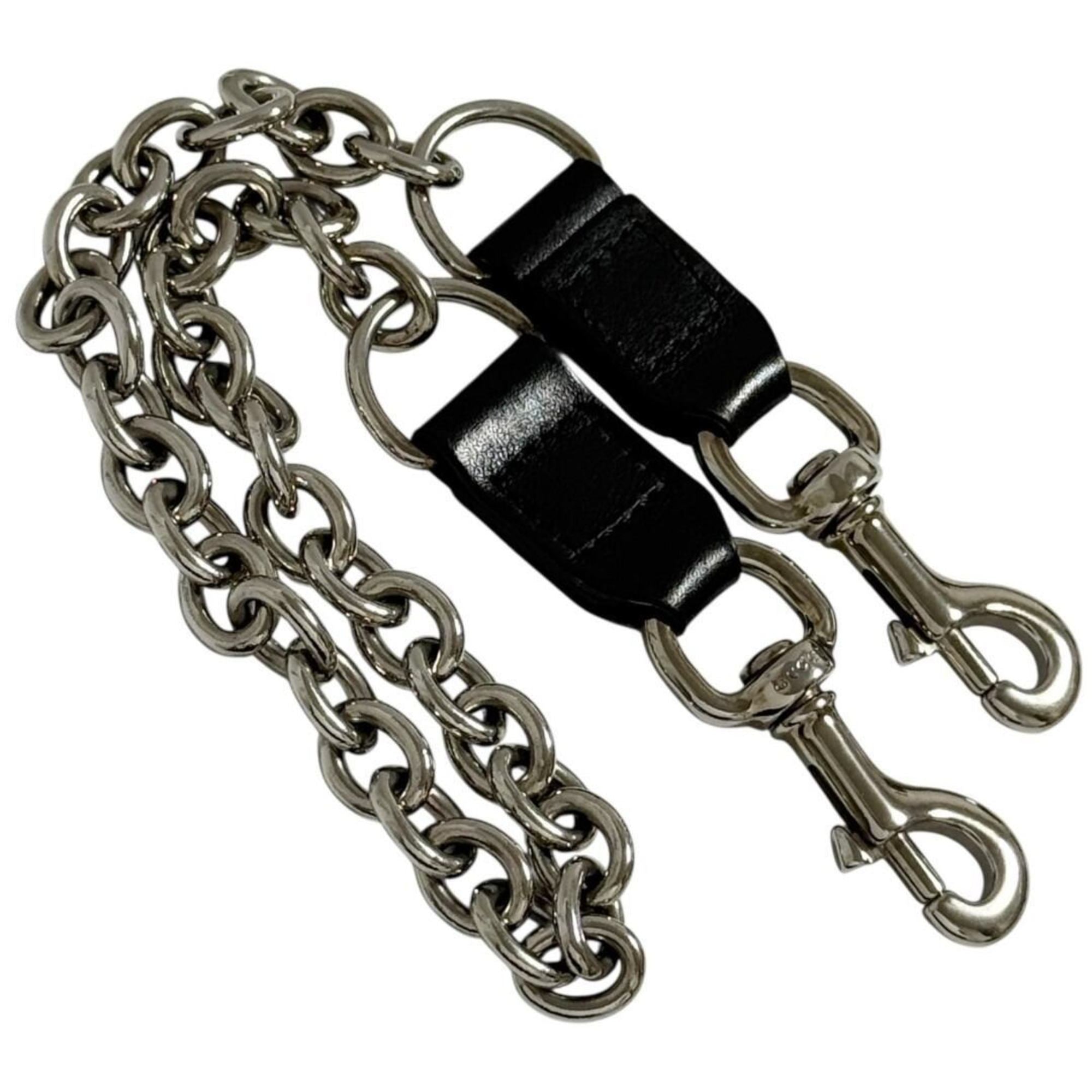 Gucci Leather Metal Chain/Shoulder Wallet (Pre-Owned)