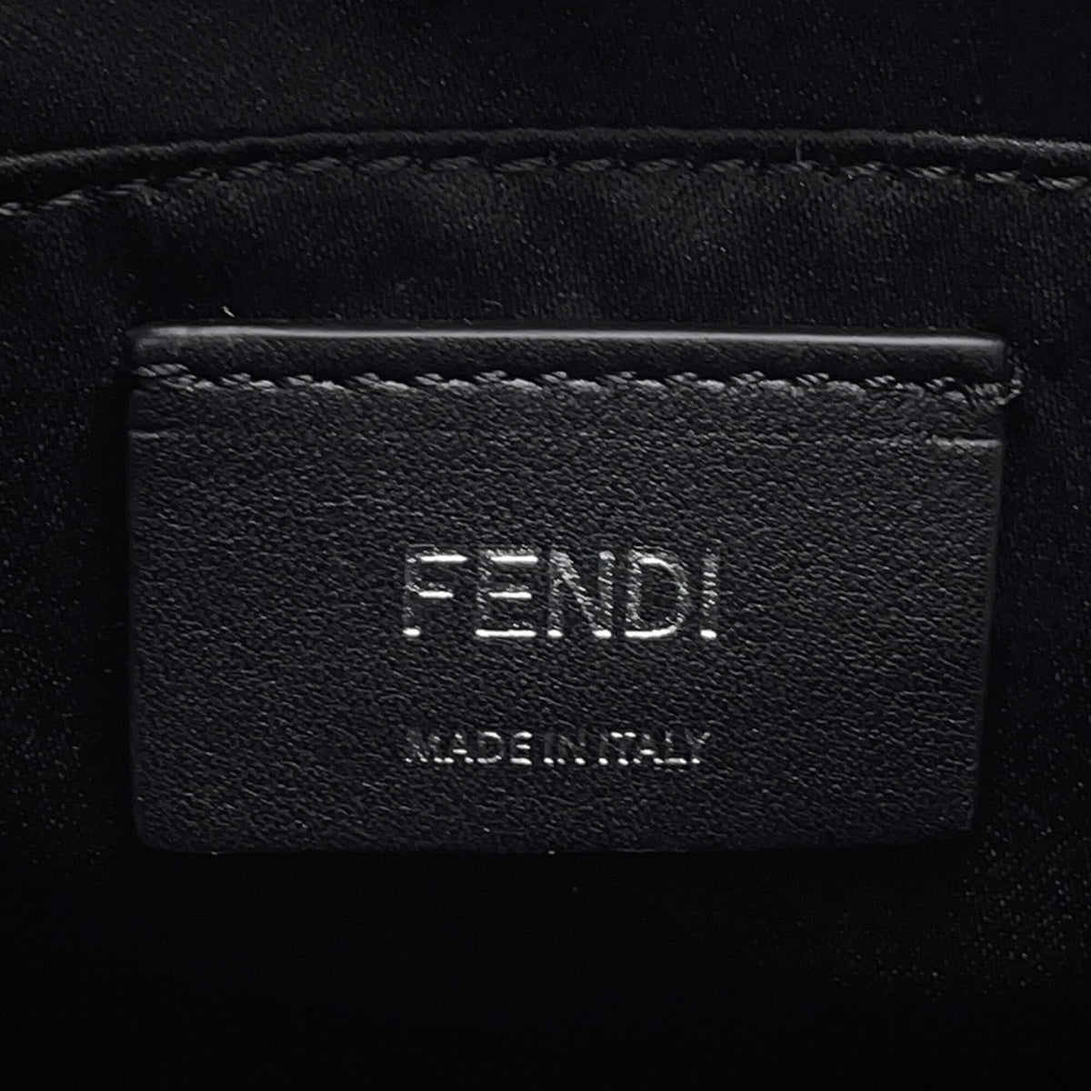 Fendi Black Rhinestone Leather Handbag Shoulder Bag (Pre-Owned)