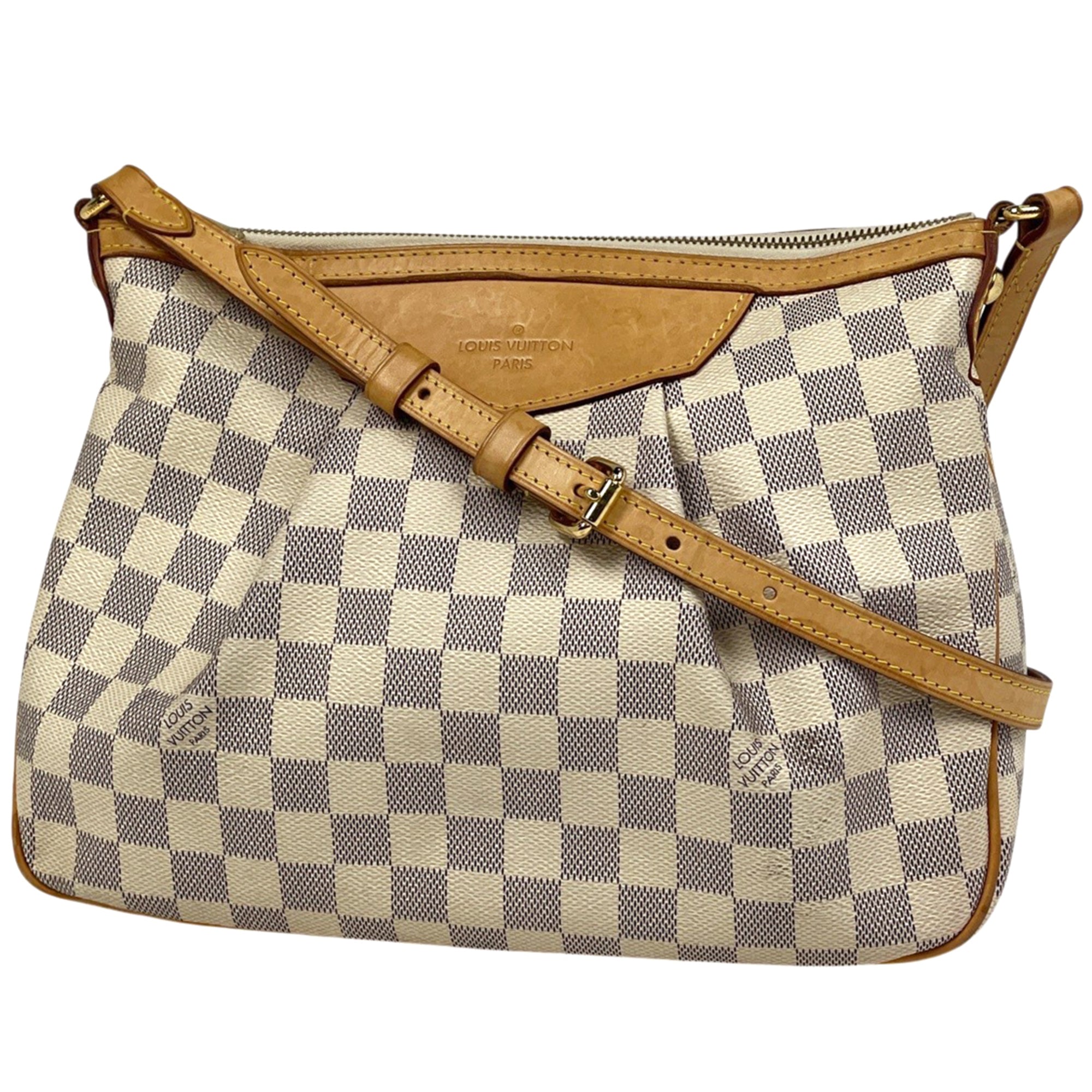 Louis Vuitton White Damier Azur Shoulder Bag (Pre-Owned)