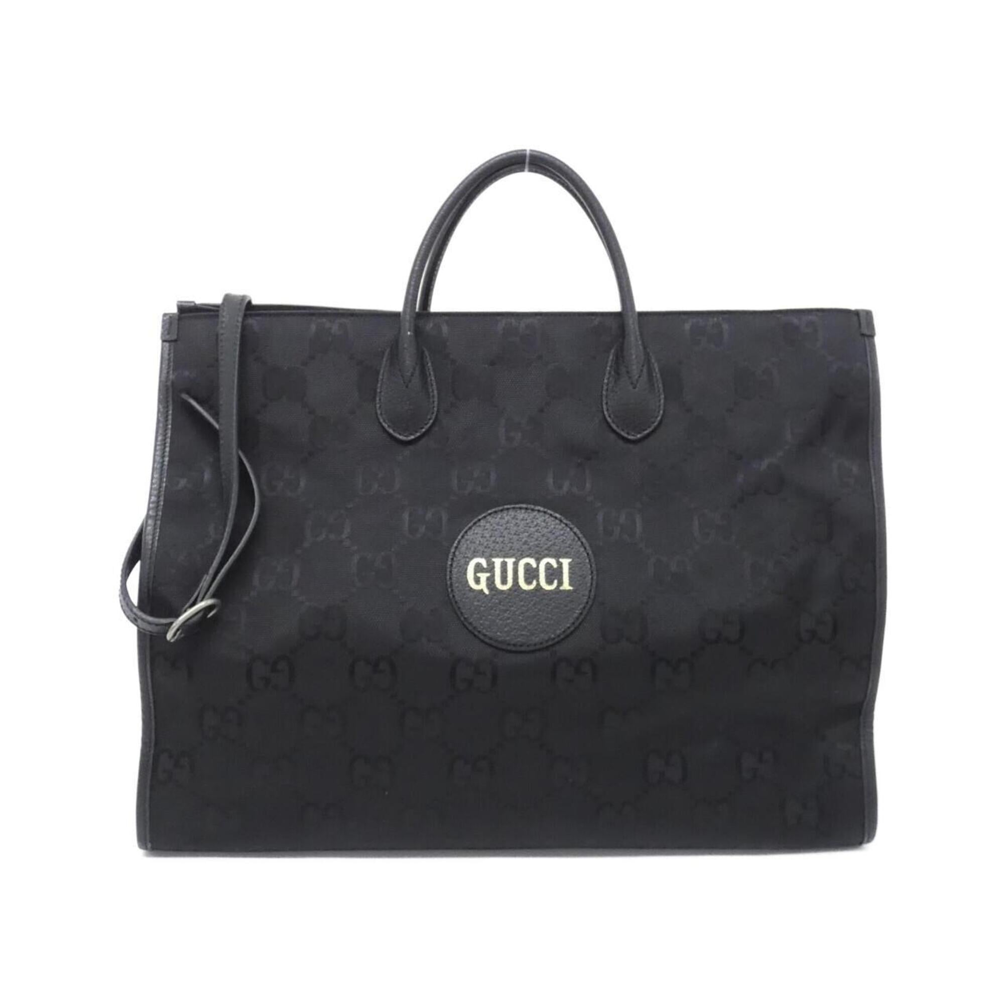 Gucci Black Nylon Leather Handbag (Pre-Owned)
