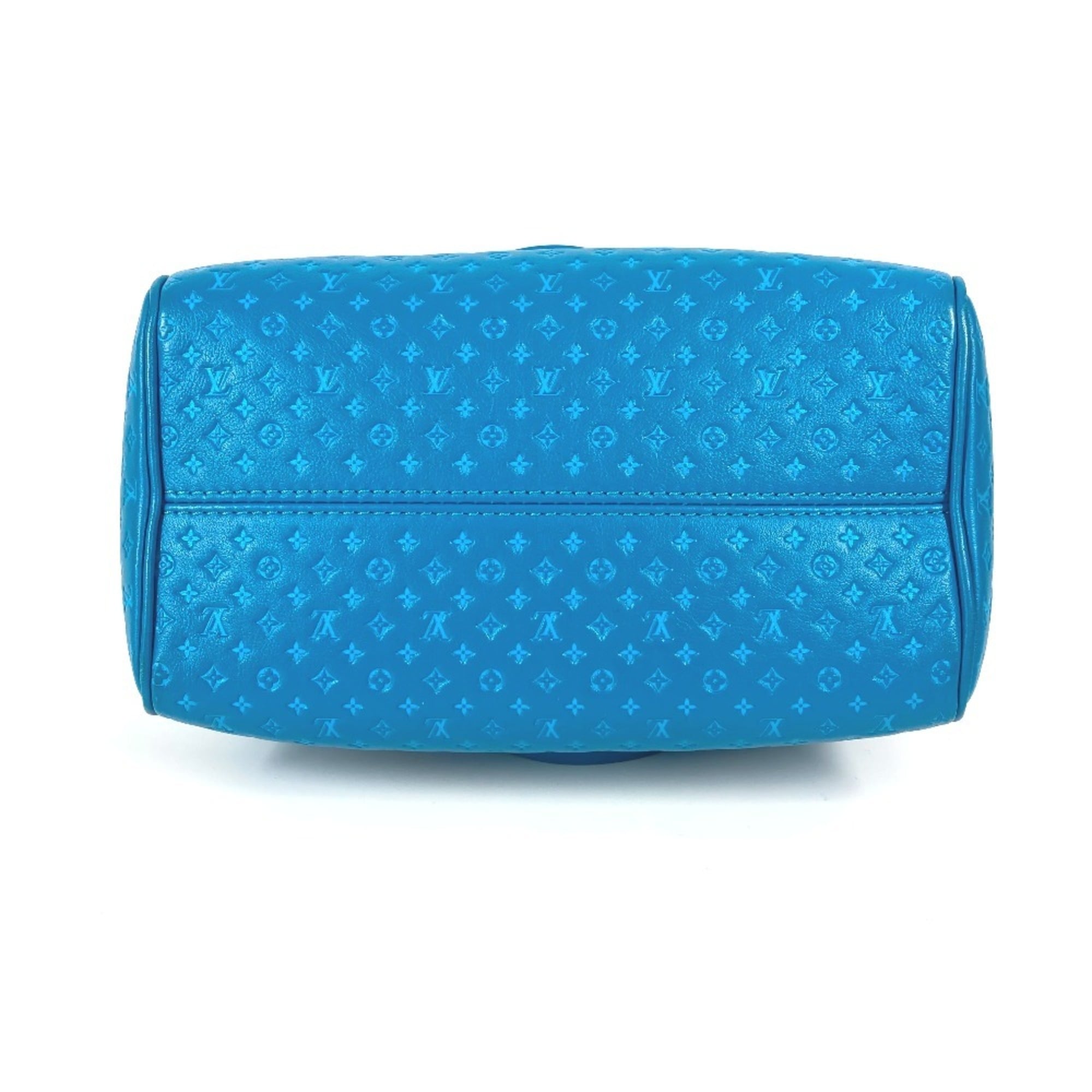Louis Vuitton Blue Leather Handbag Shoulder Bag (Pre-Owned)