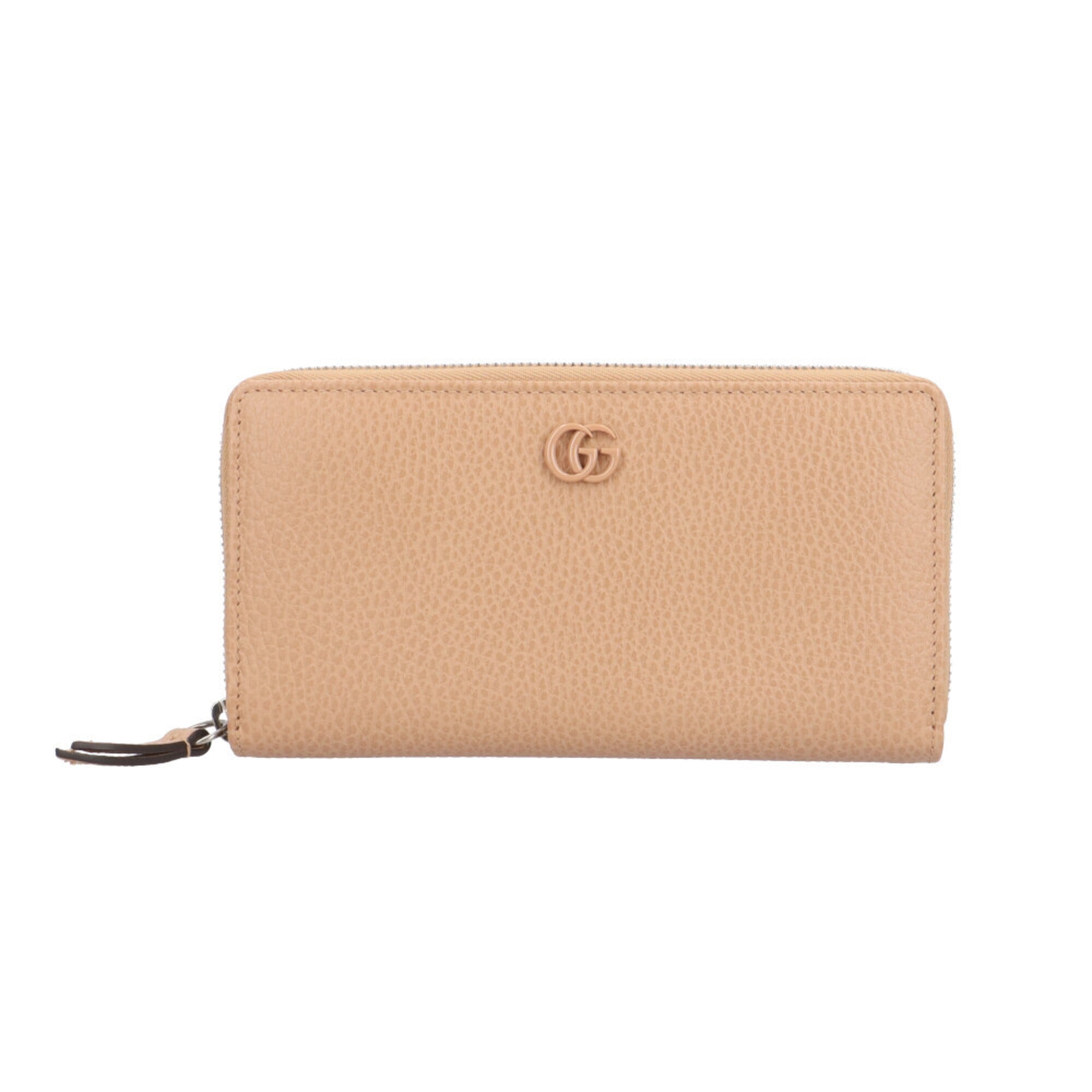 Gucci Beige Rose Leather Long Wallet (Bi-Fold) (Pre-Owned)
