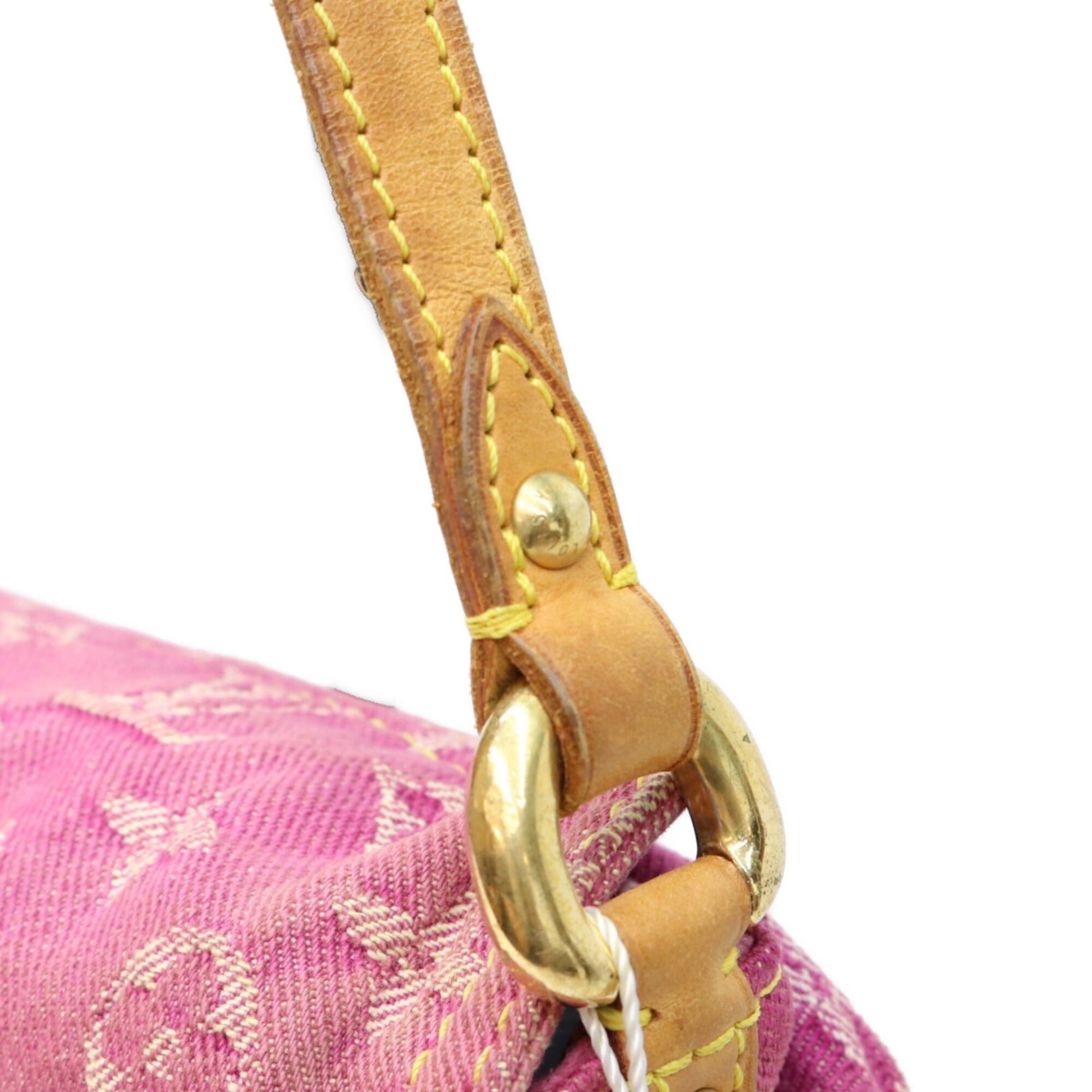 Louis Vuitton Pink Monogram Denim Shoulder Bag (Pre-Owned)