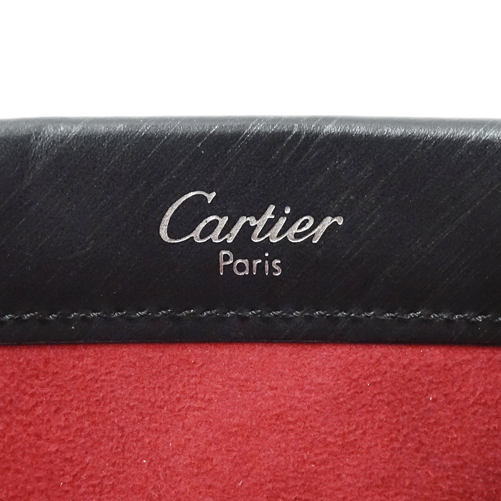 Cartier Black Leather Handbag (Pre-Owned)