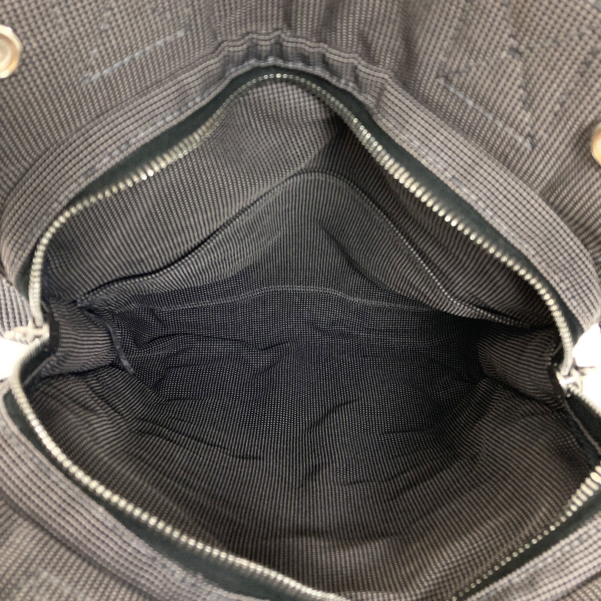 Hermes Her Line Gray Canvas Backpack (Pre-Owned)