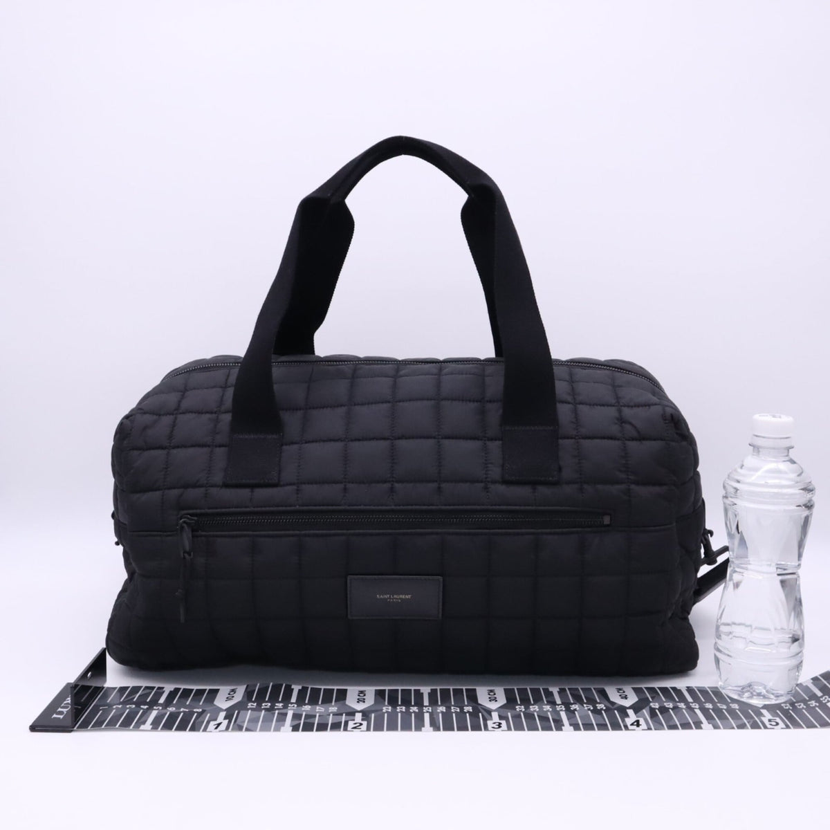 Yves Saint Laurent Black Nylon Boston Bag Handbag (Pre-Owned)
