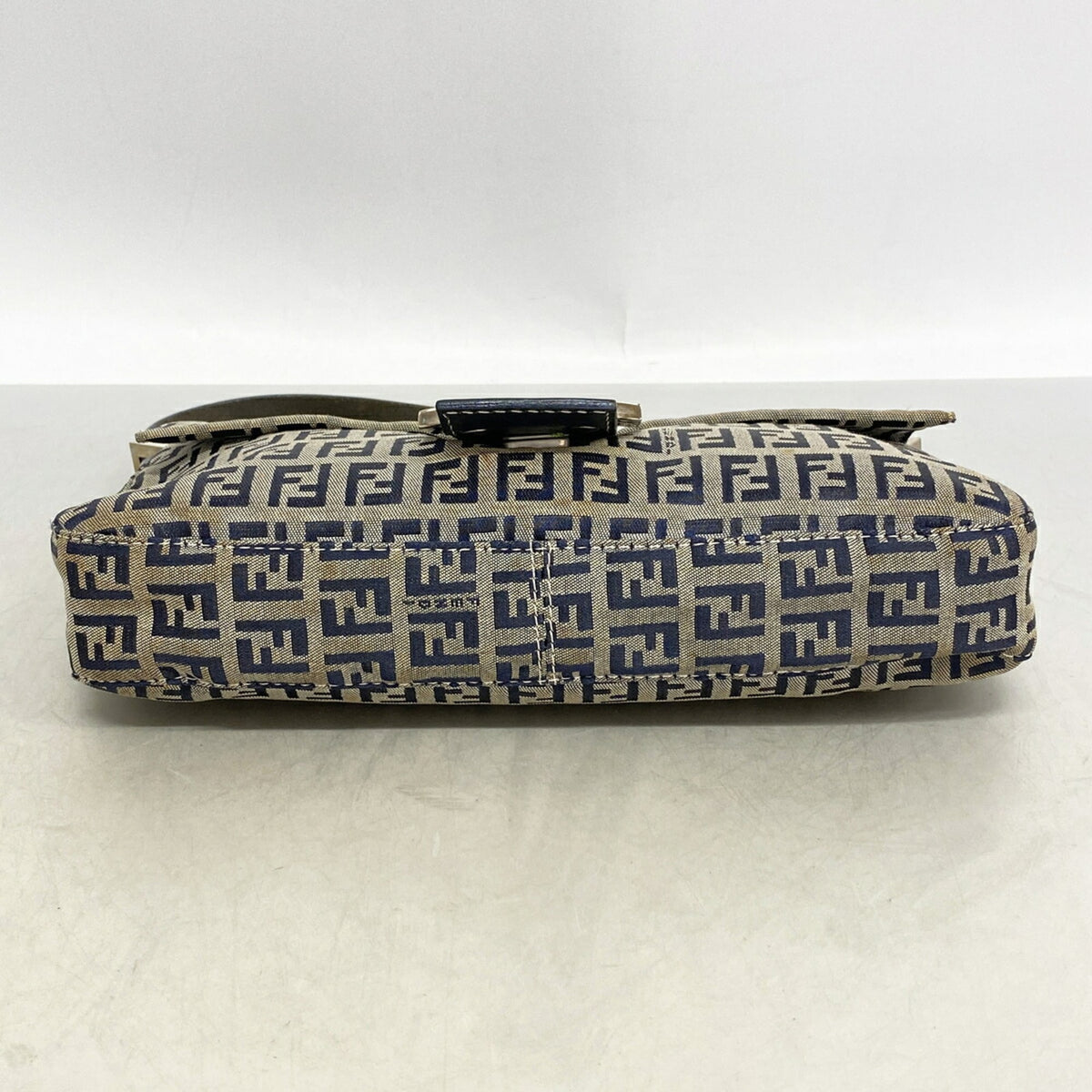 Fendi Navy Nylon Canvas Handbag (Pre-Owned)