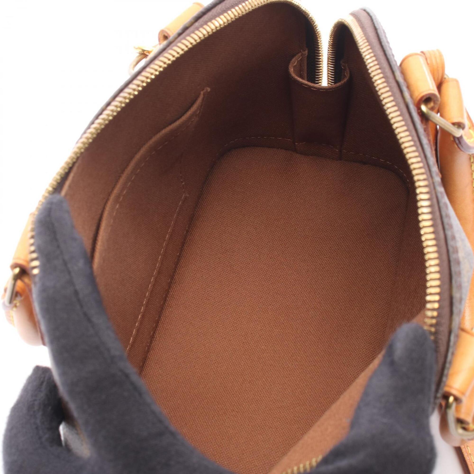 Louis Vuitton Brown Coated Canvas Pvc Monogram Leather Handbag (Pre-Owned)