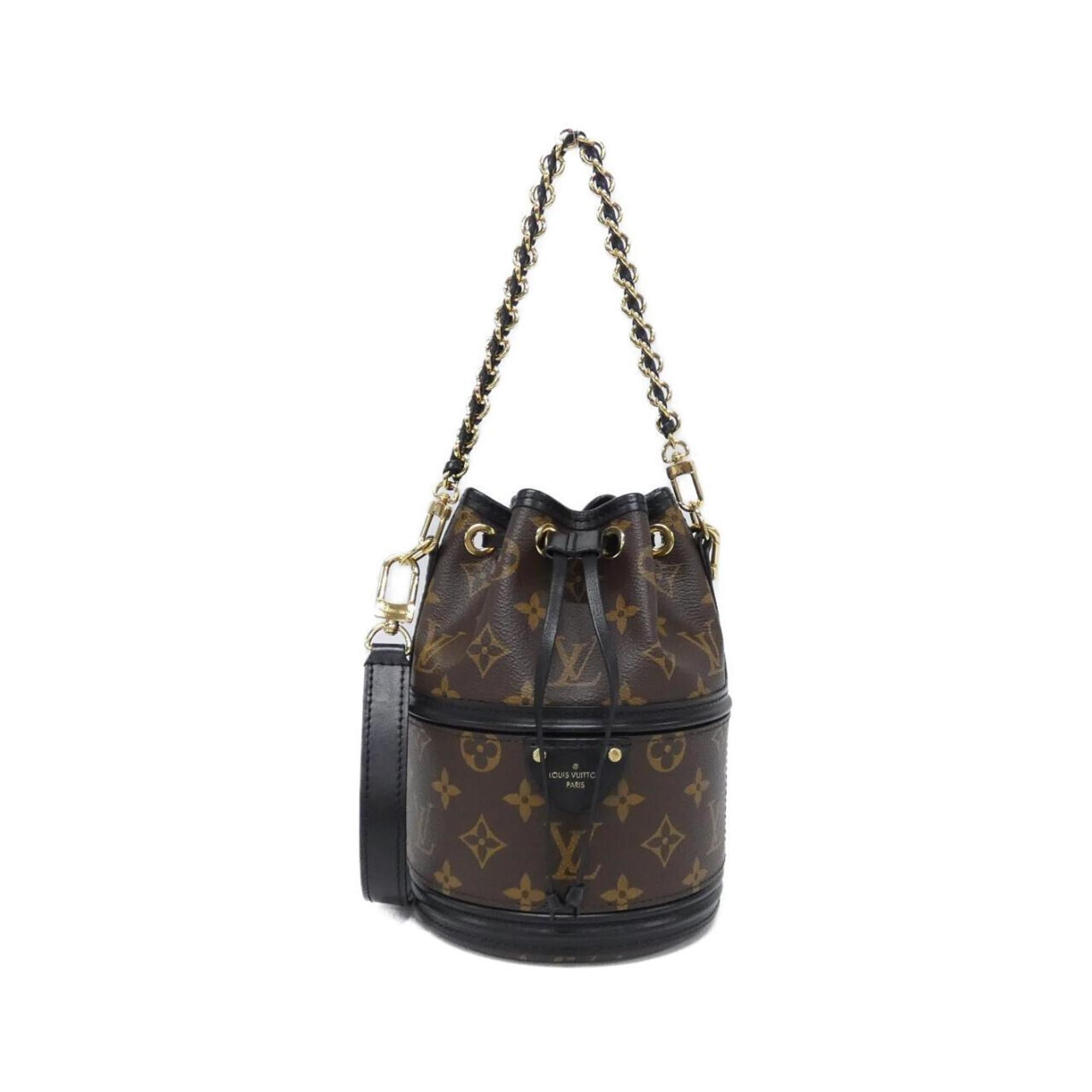 Louis Vuitton Marron Coated Canvas Shoulder Bag (Pre-Owned)
