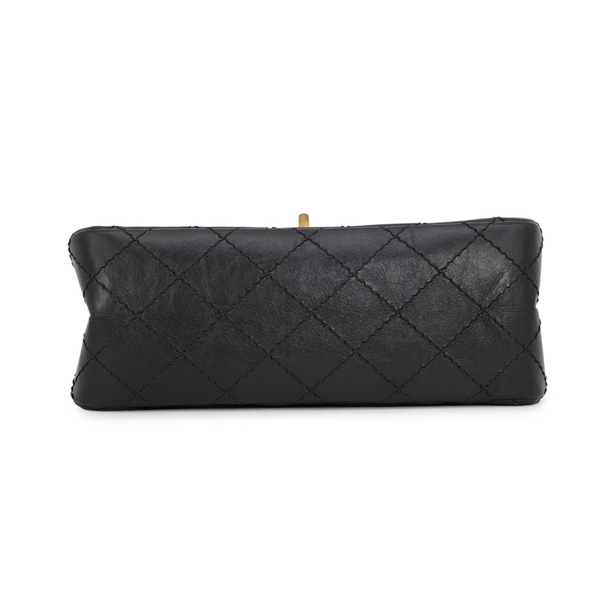 Chanel Matelasse Black Leather Handbag Shoulder Bag (Pre-Owned)