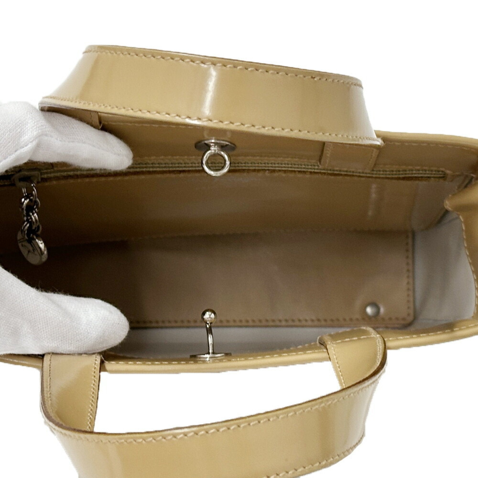 Salvatore Ferragamo Beige Leather Handbag (Pre-Owned)