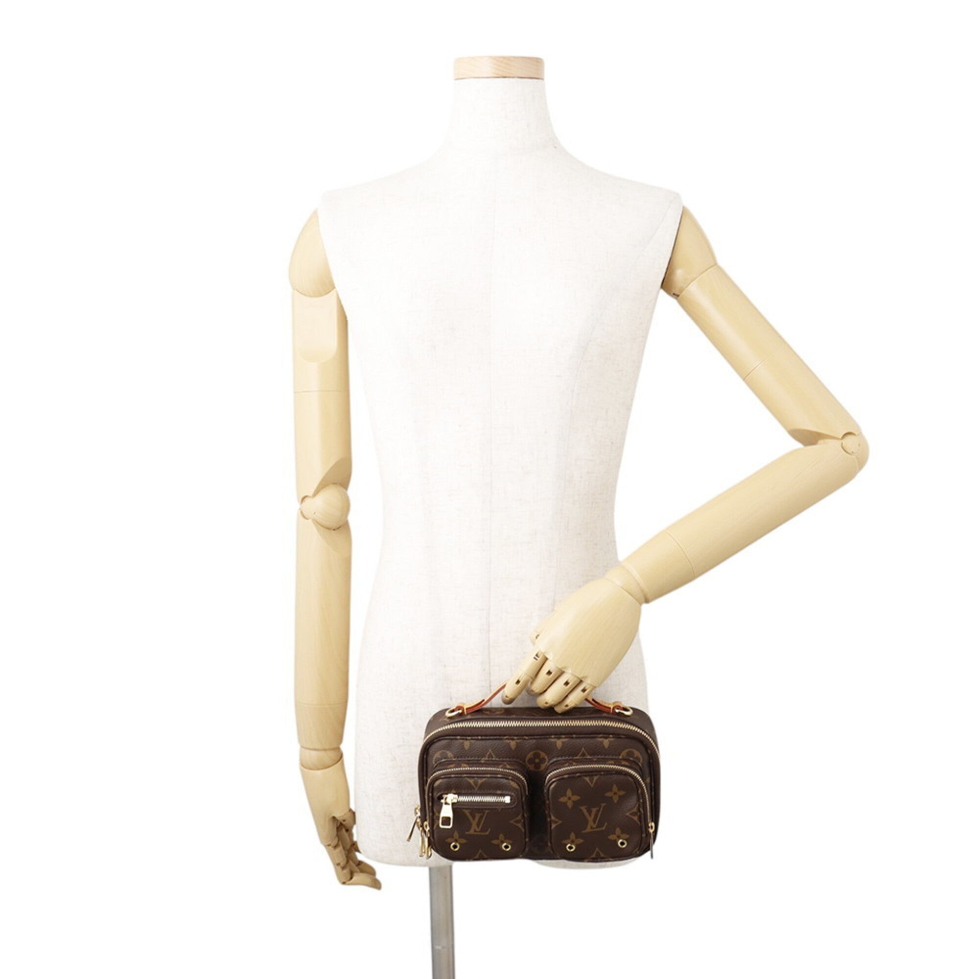 Louis Vuitton Brown Monogram Monogram Handbag Pouch Shoulder Bag (Pre-Owned)