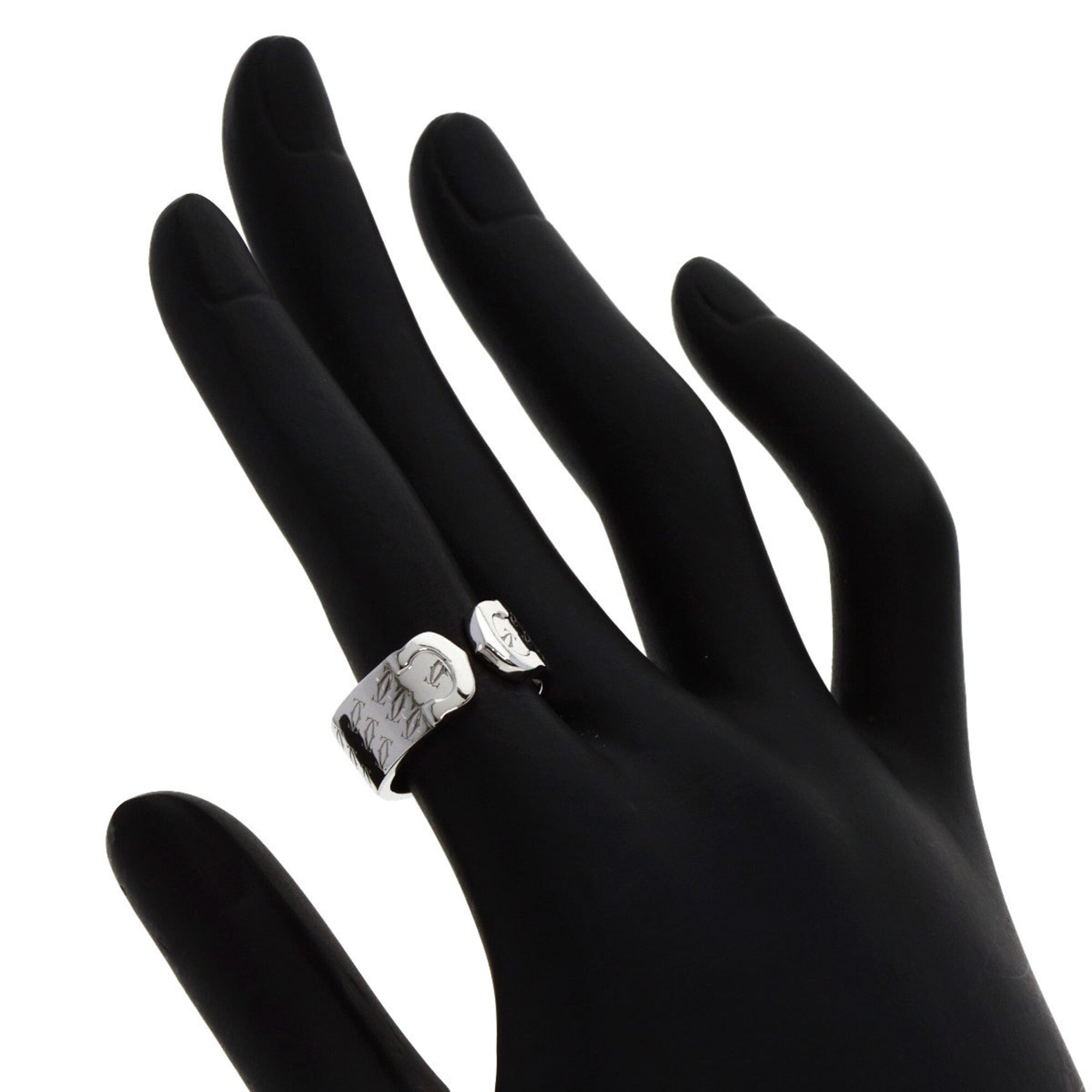 Cartier C2 White Gold (18K) Band Ring (Pre-Owned)