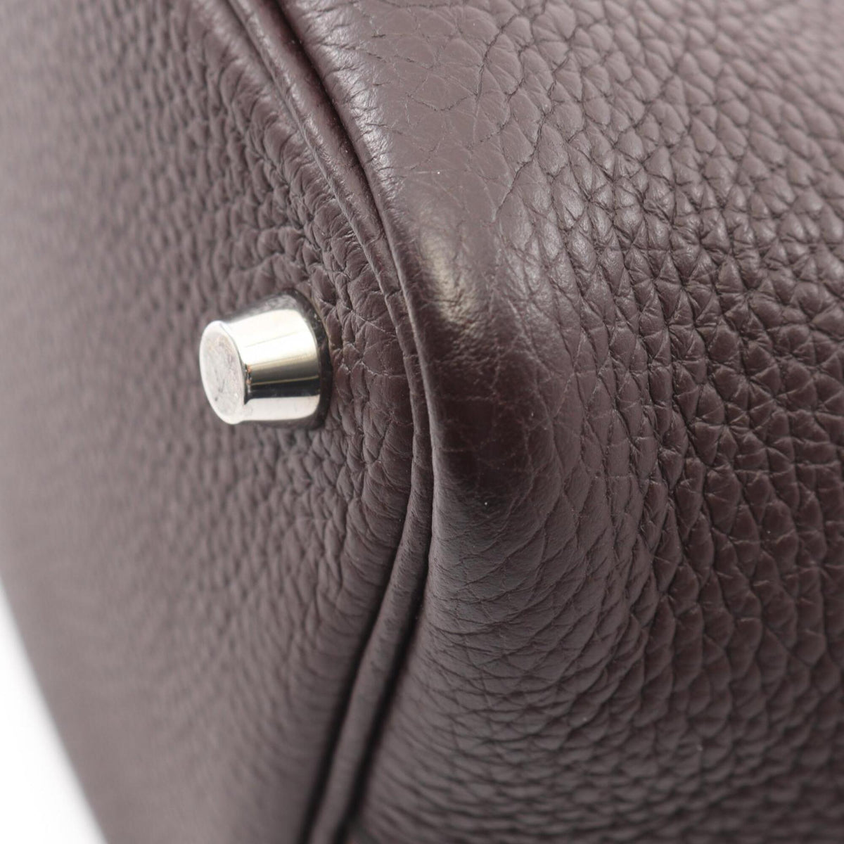 Hermes Brown Taurillon Clemence Leather Handbag (Pre-Owned)