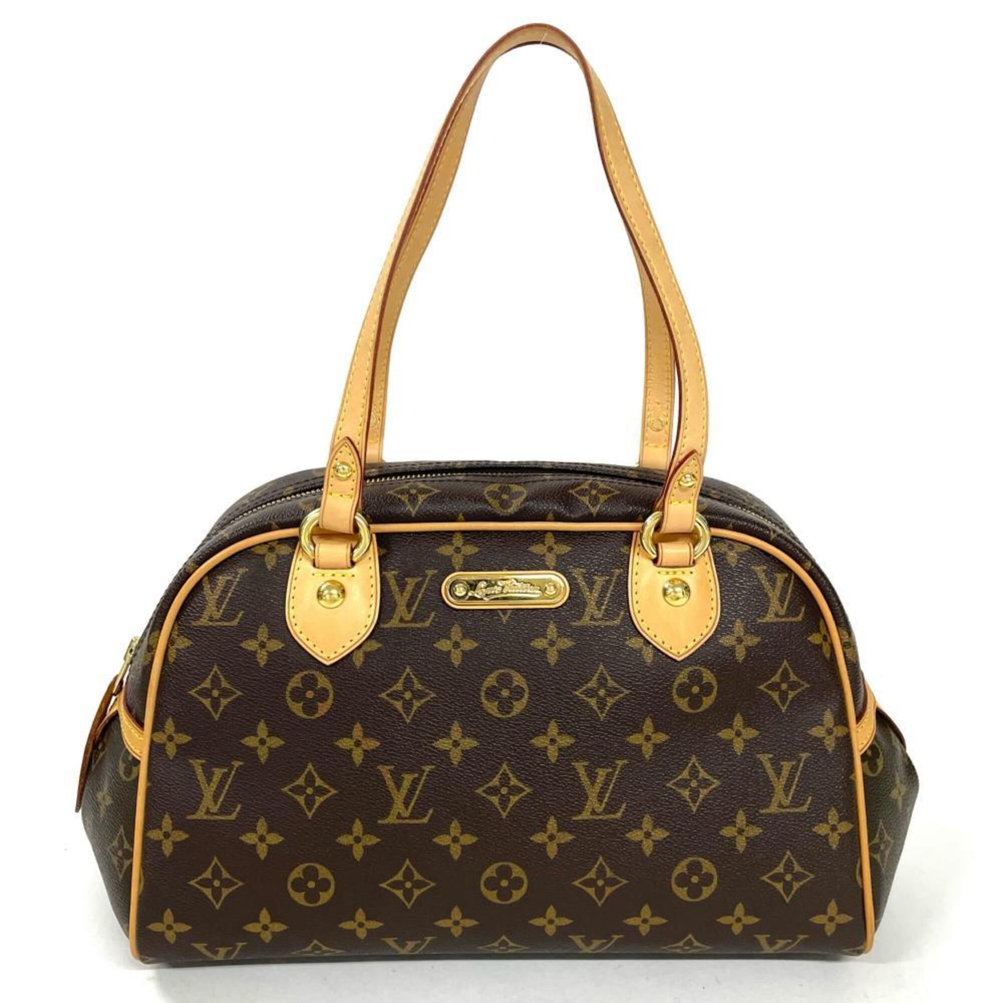 Louis Vuitton Brown Monogram Canvas Shoulder Bag (Pre-Owned)