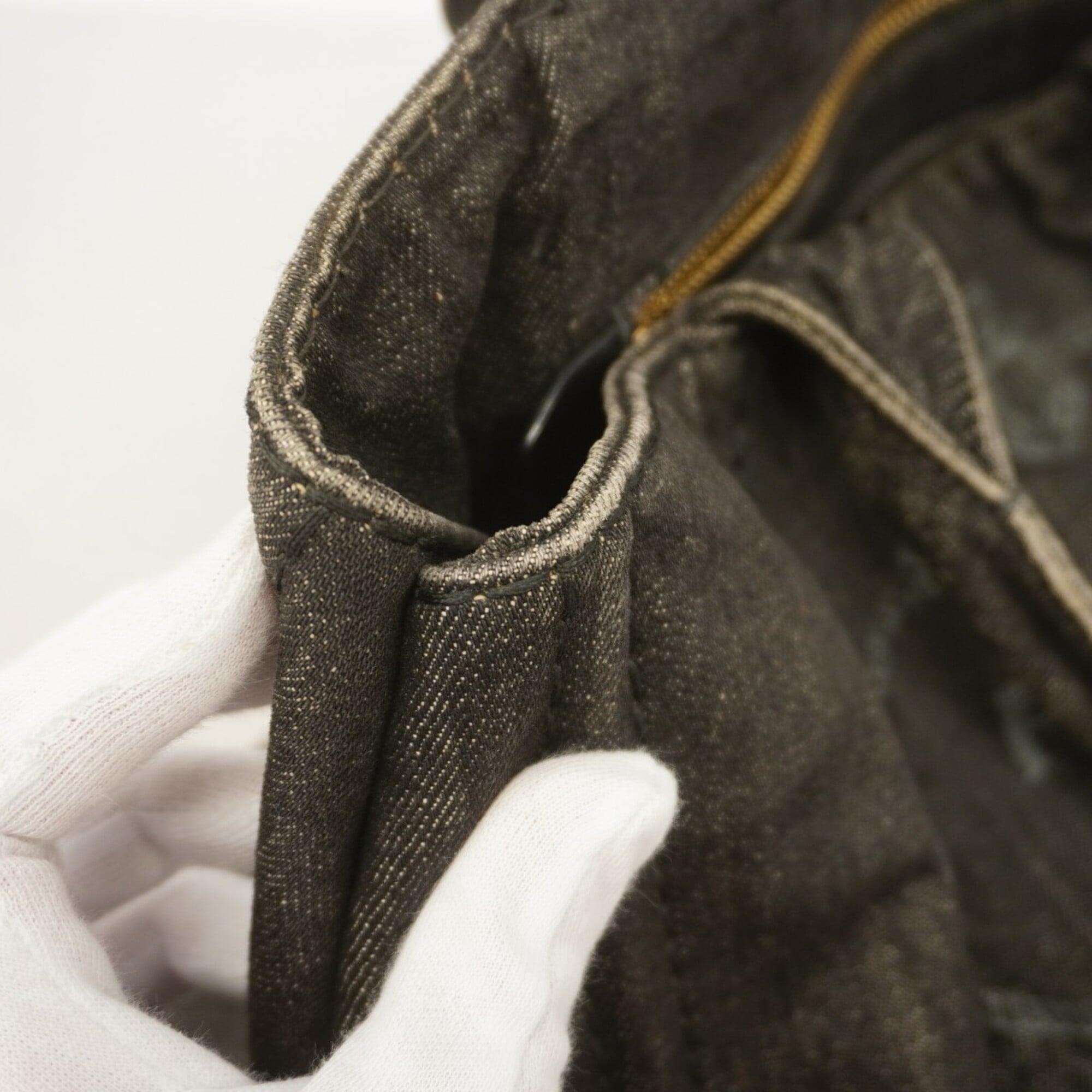 Prada Black Denim Tote Bag (Pre-Owned)