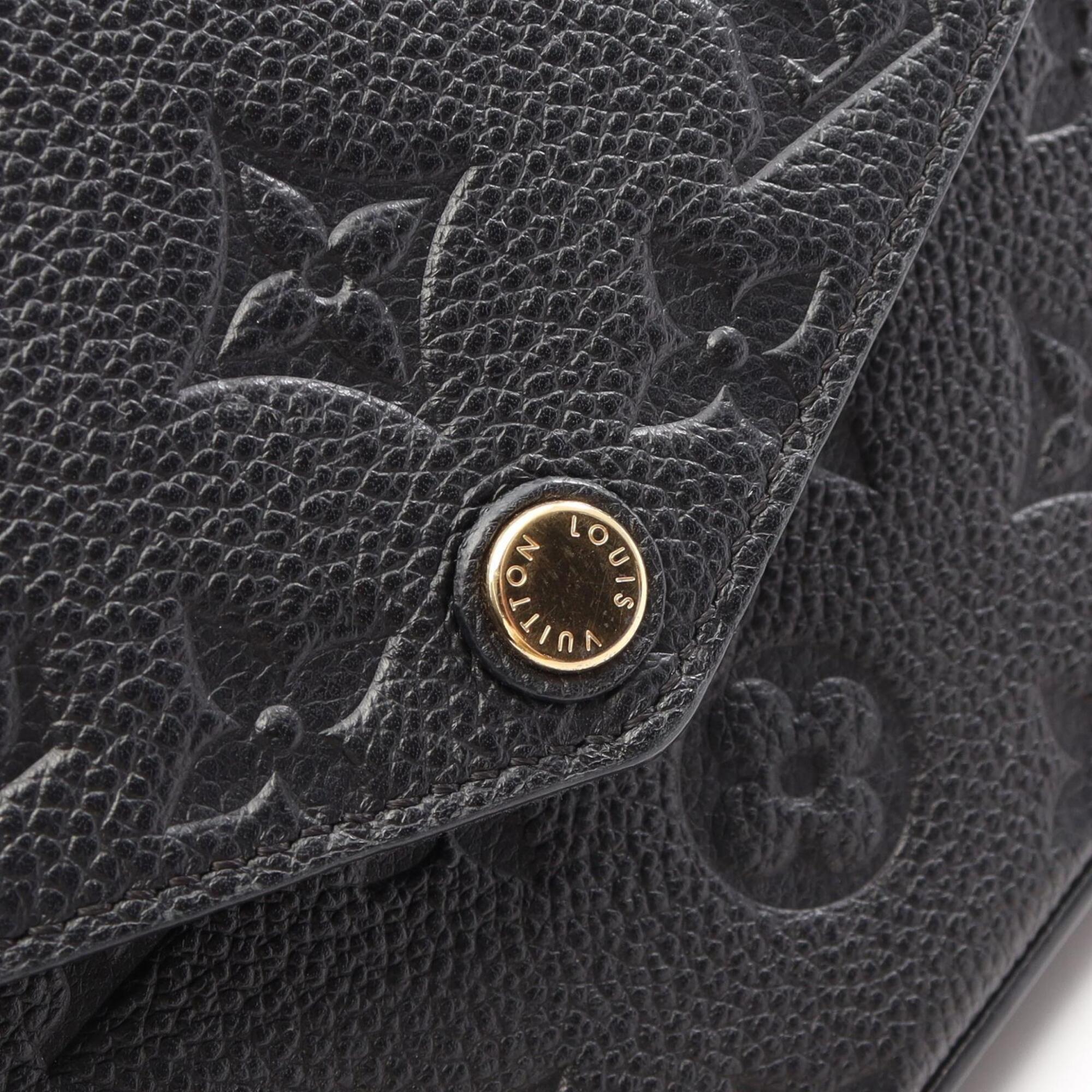 Louis Vuitton Black Noir Monogram Empreinte Handbag Pochette Pouch Shoulder Bag (Pre-Owned)