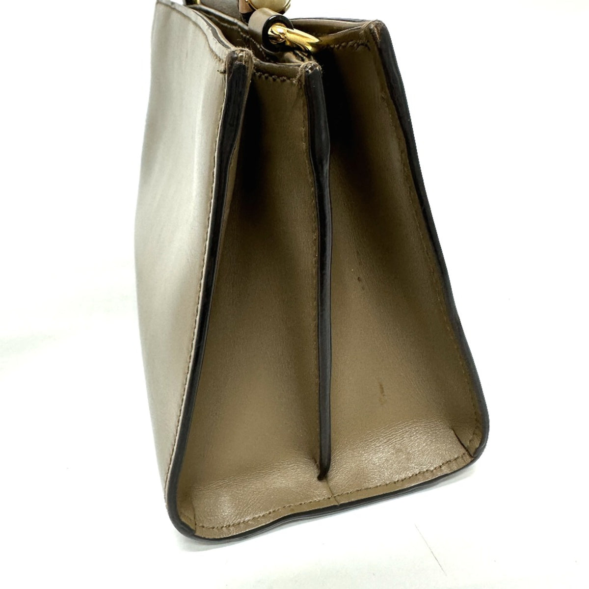 Gucci Brown Leather Handbag (Pre-Owned)