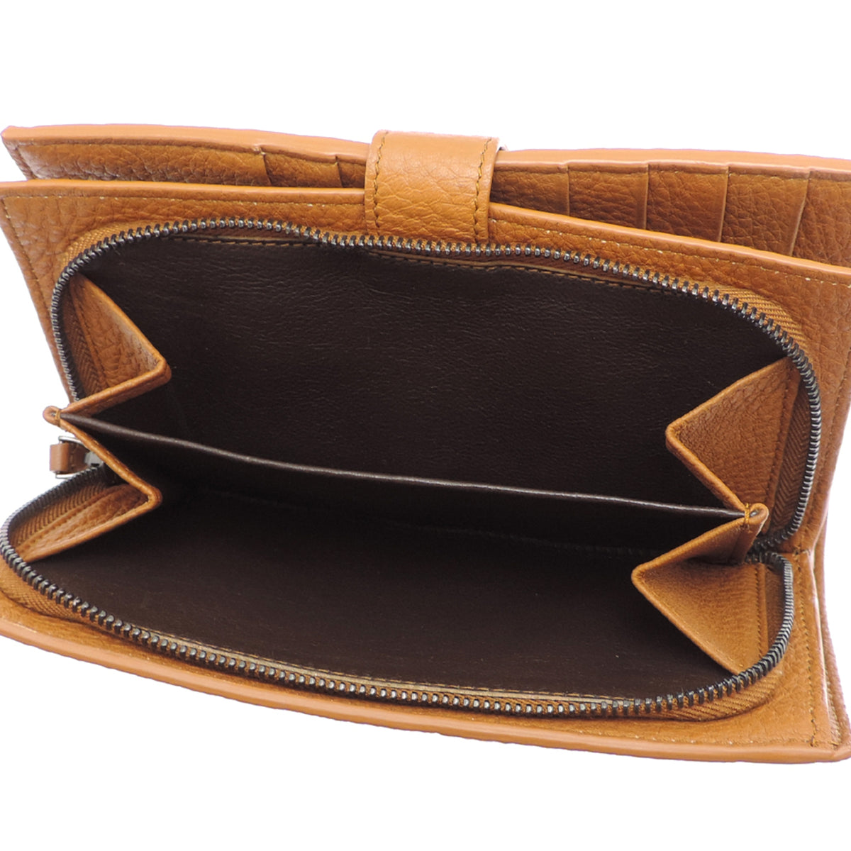 Bottega Veneta Brown Leather Long Wallet (Bi-Fold) (Pre-Owned)