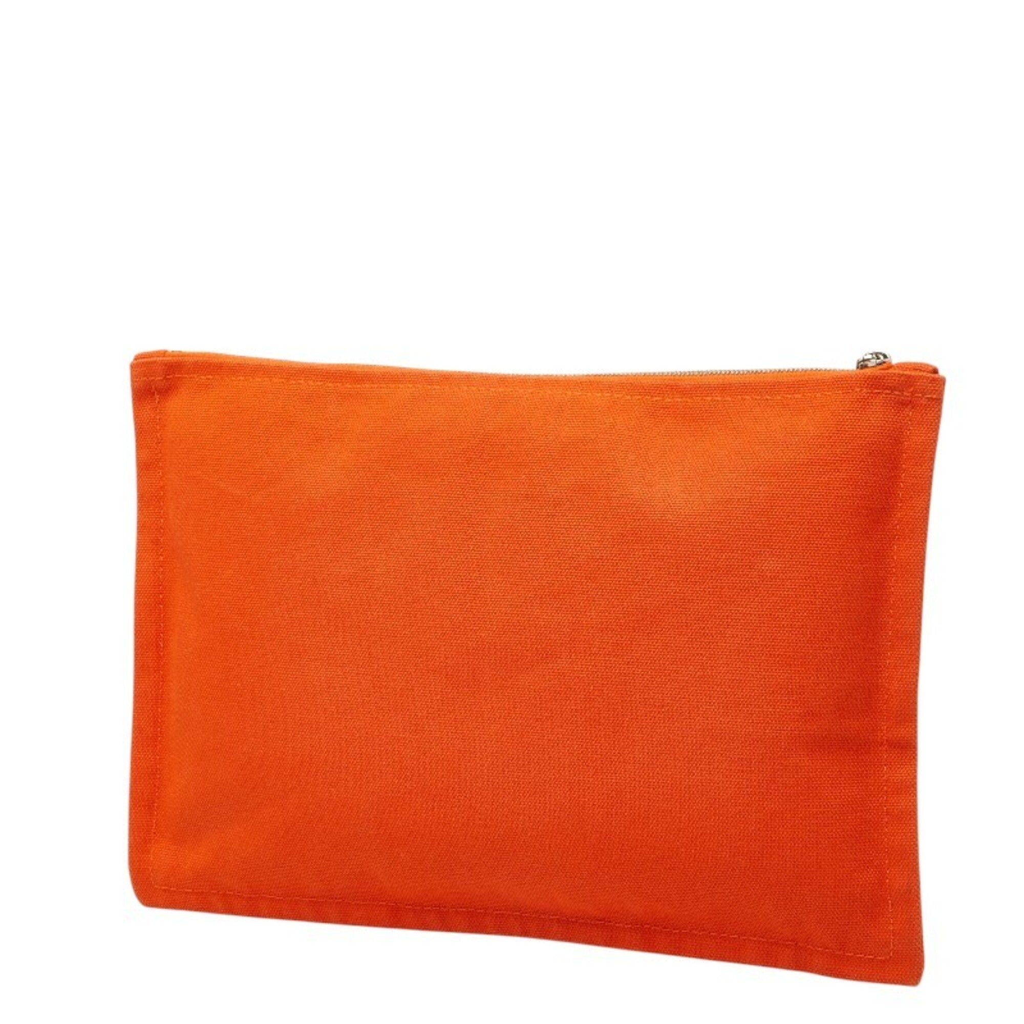 Hermes Orange Cotton Handbag Pouch (Pre-Owned)