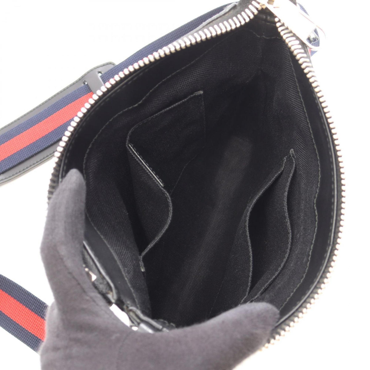 Gucci Black Multi-Color Pvc Leather Handbag Messenger Bag Shoulder Bag (Pre-Owned)