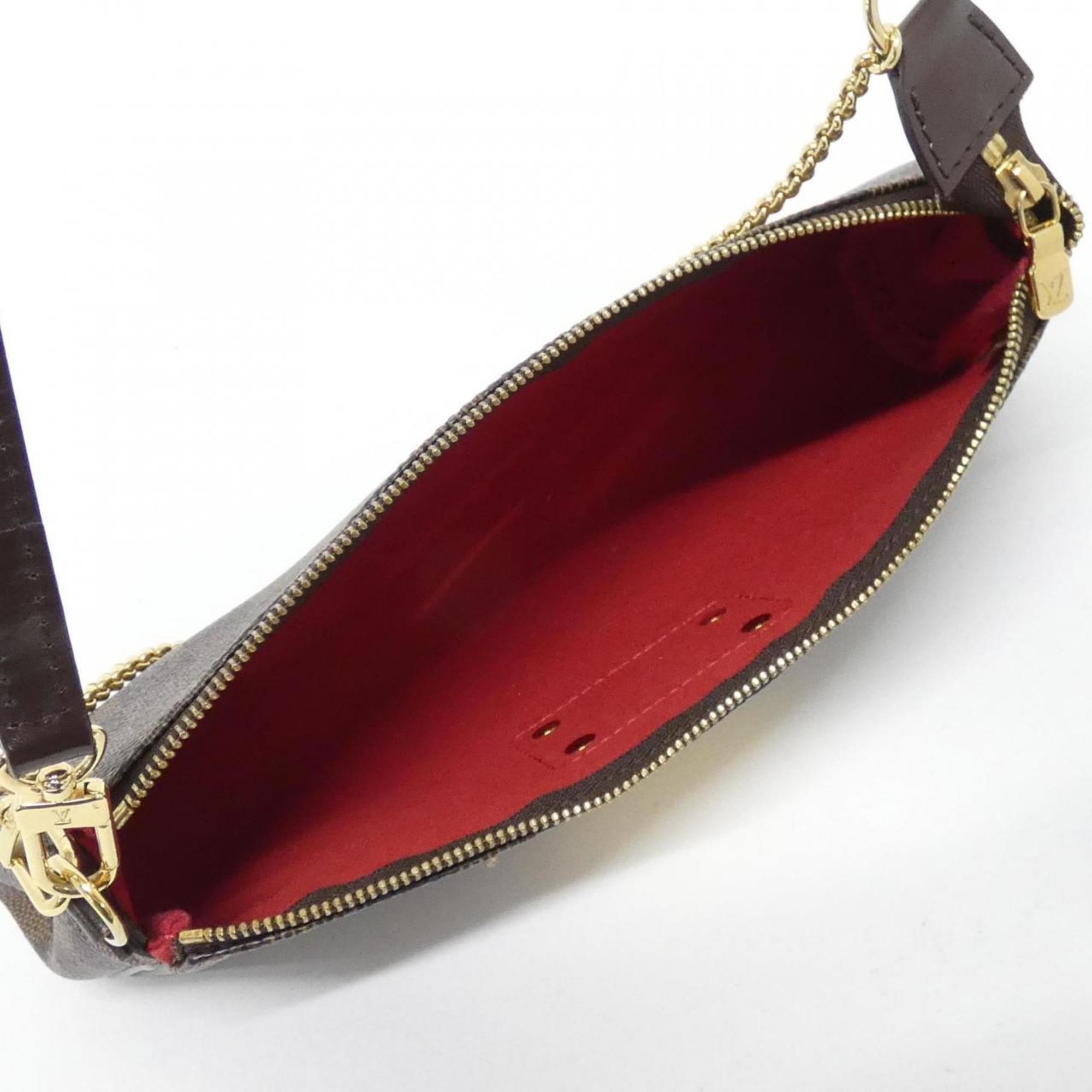 Louis Vuitton Brown Coated Canvas Shoulder Bag (Pre-Owned)