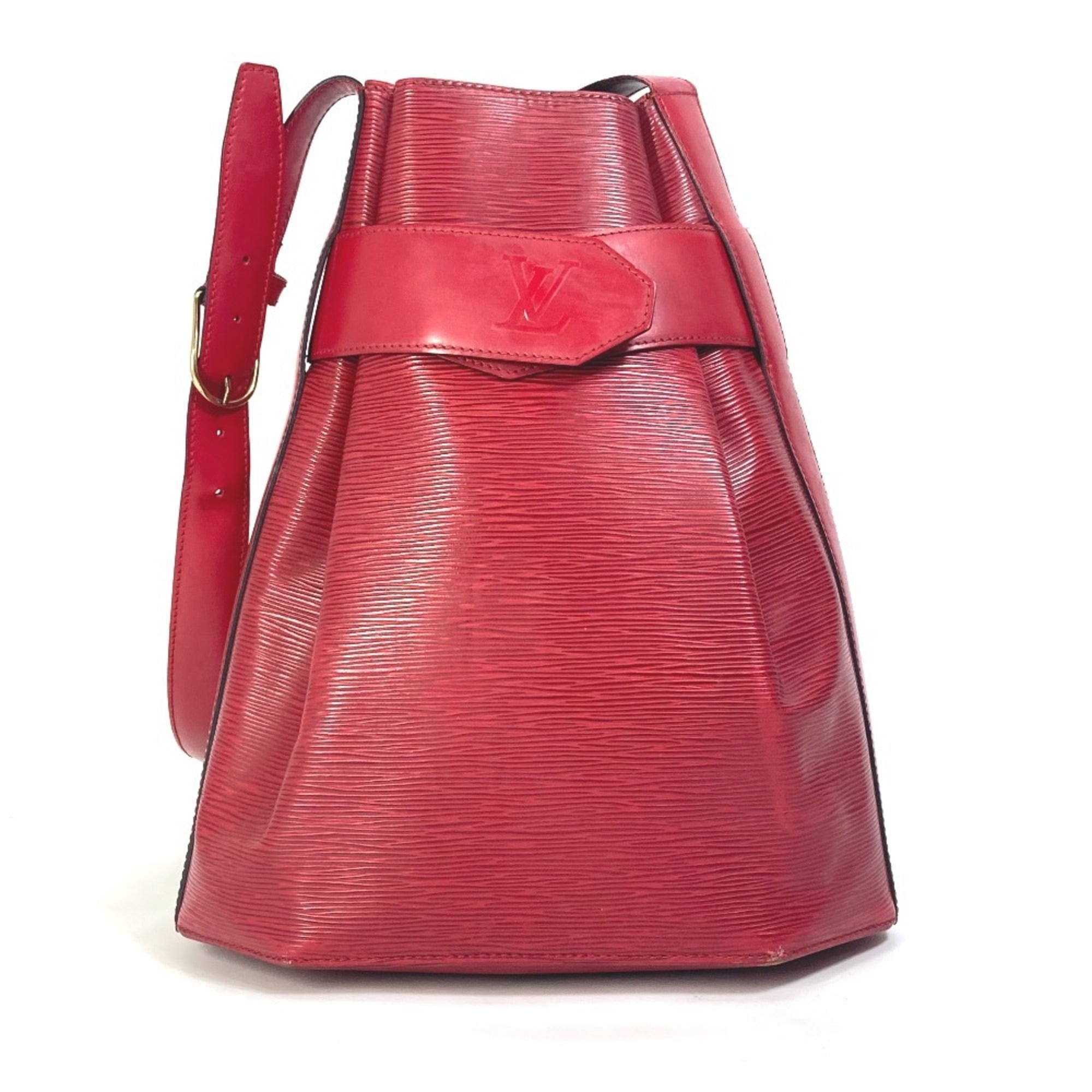 Louis Vuitton Epi Castilian Red Red Color Epi Leather Shoulder Bag (Pre-Owned)