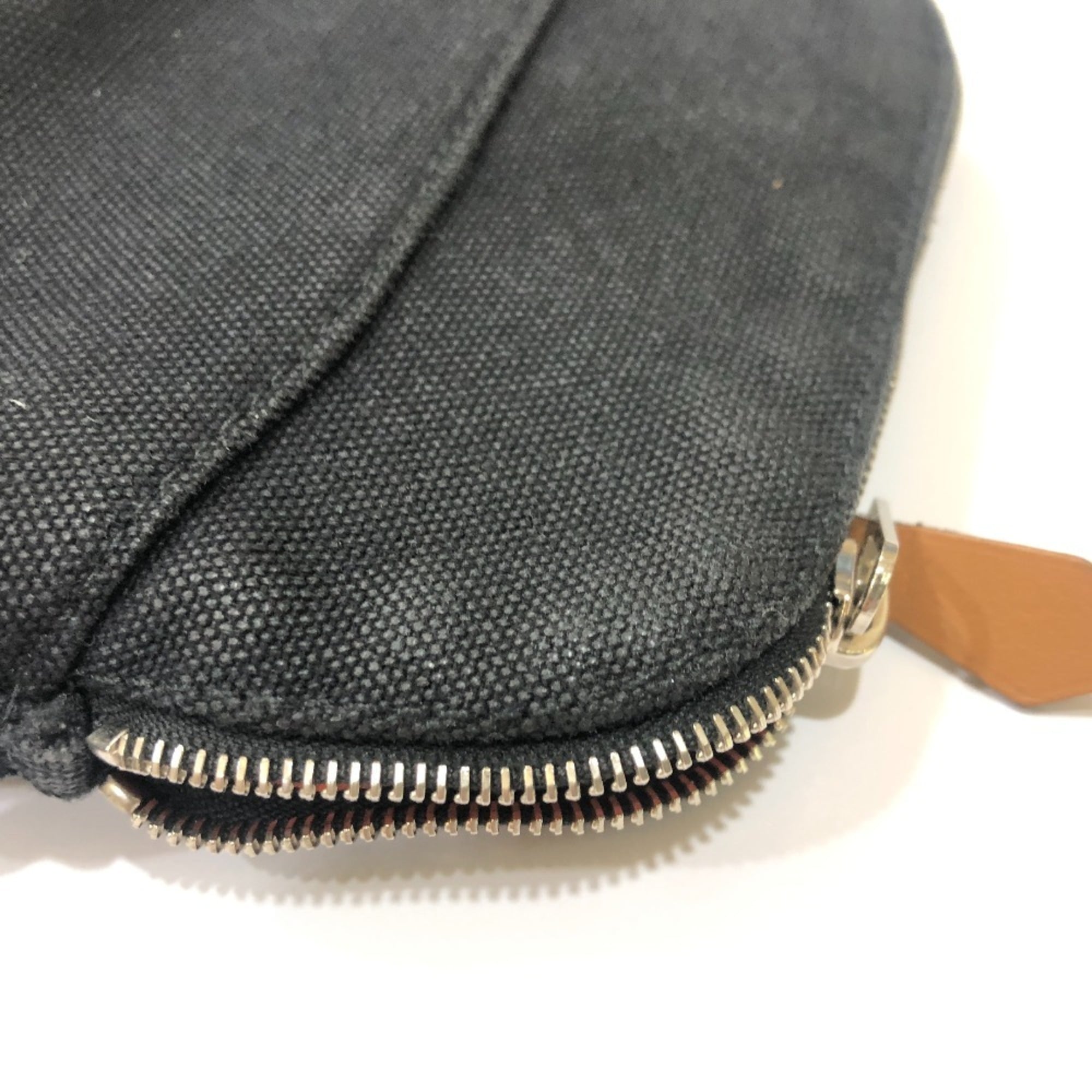 Hermes Bolide Black Canvas Pouch (Pre-Owned)